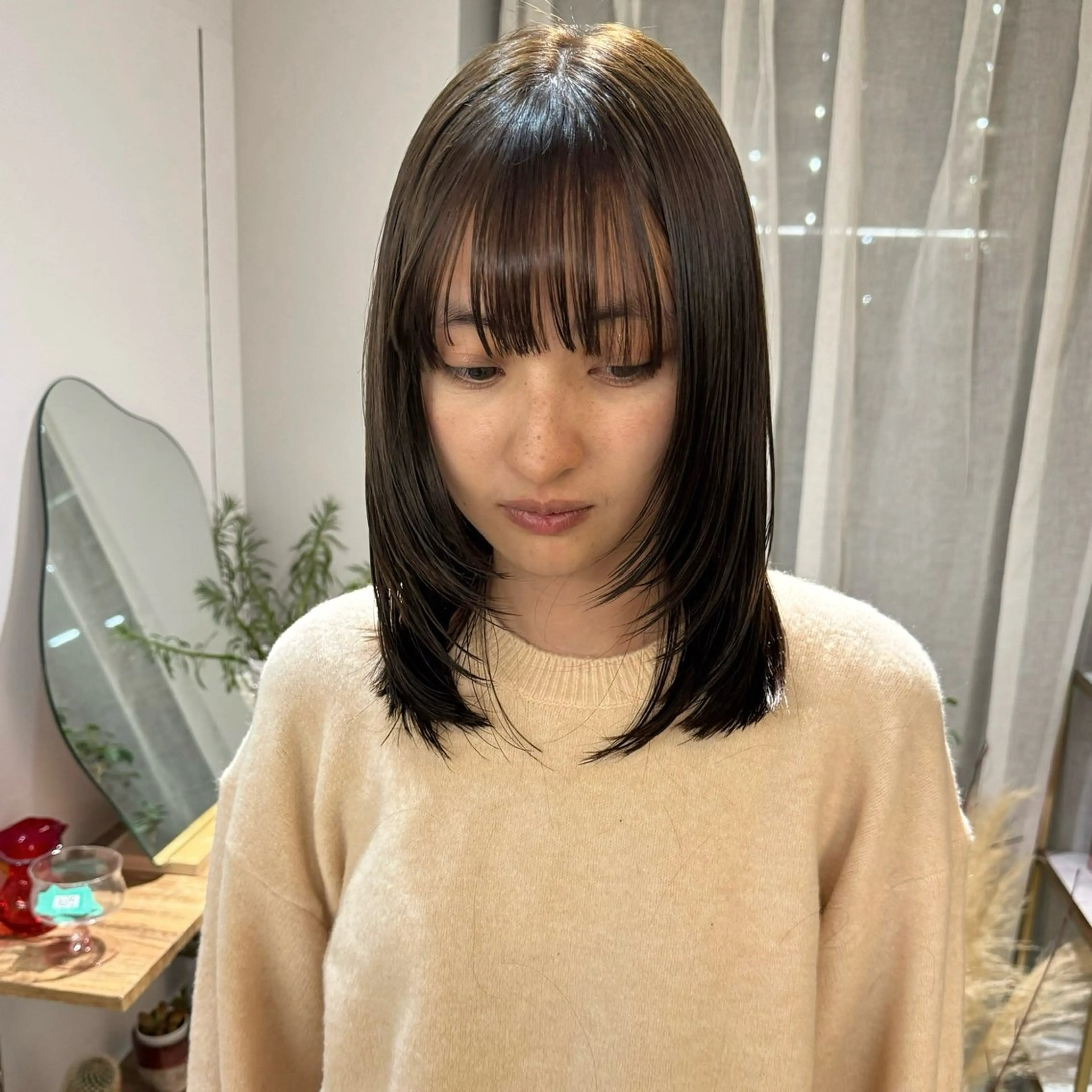 カラー cipre もものヘアスタイル