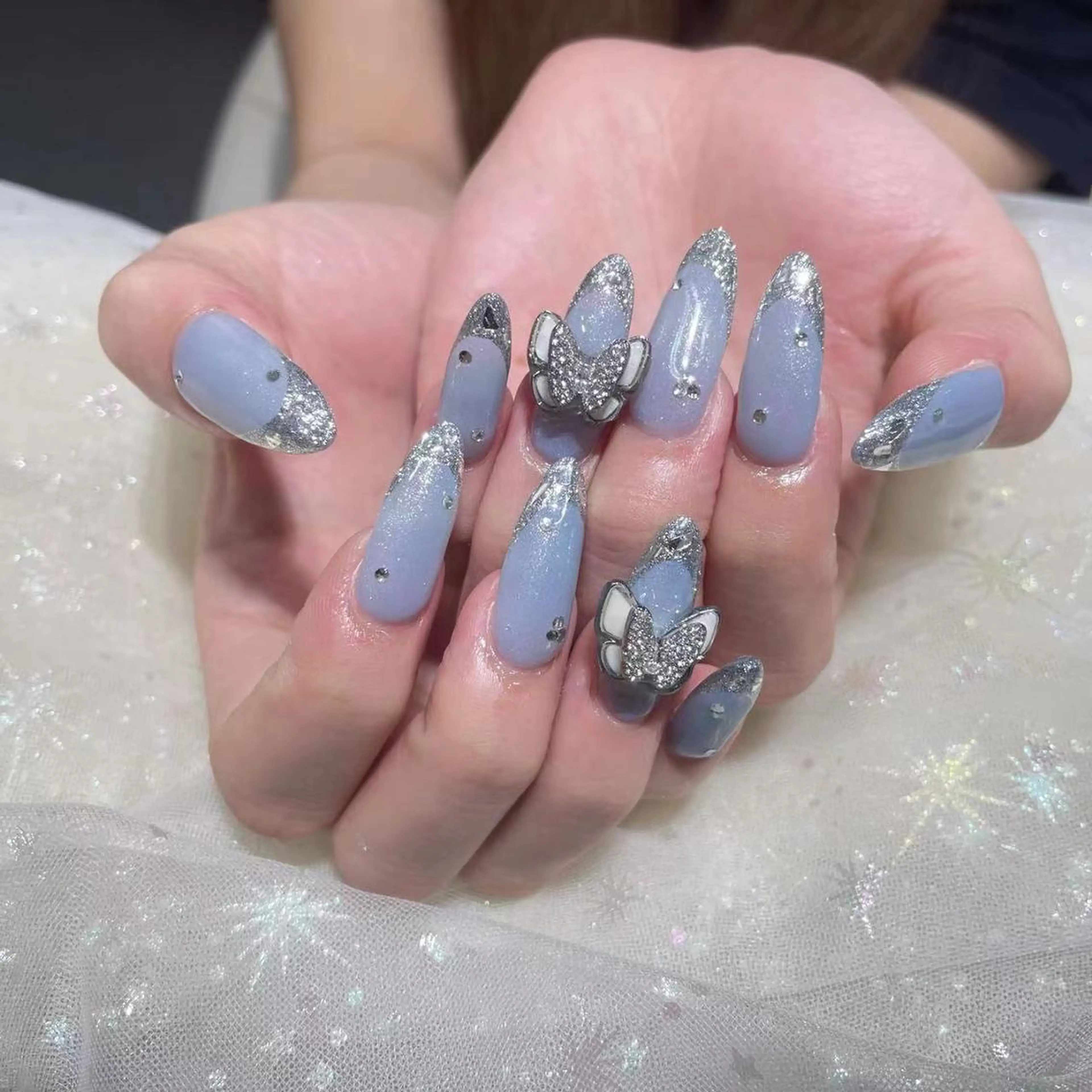 ネイル アートネイル 長さ出し ネイルチップ Queens みなみのネイルデザイン