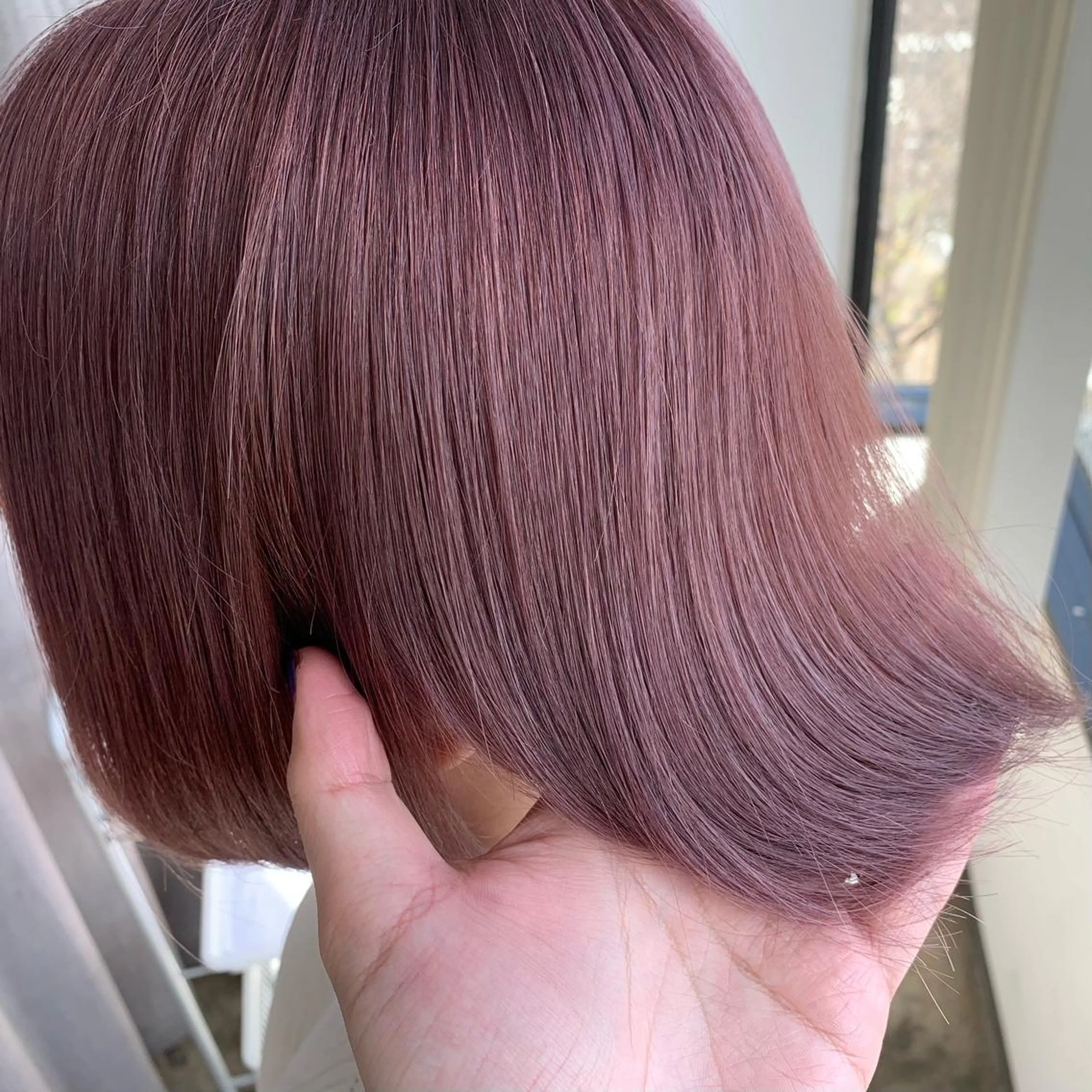 ショート カラー ラベンダーカラー ラベンダーピンク ピンクカラー ✅ケアブリーチ✅ トヨオカ ノブヒデのヘアスタイル