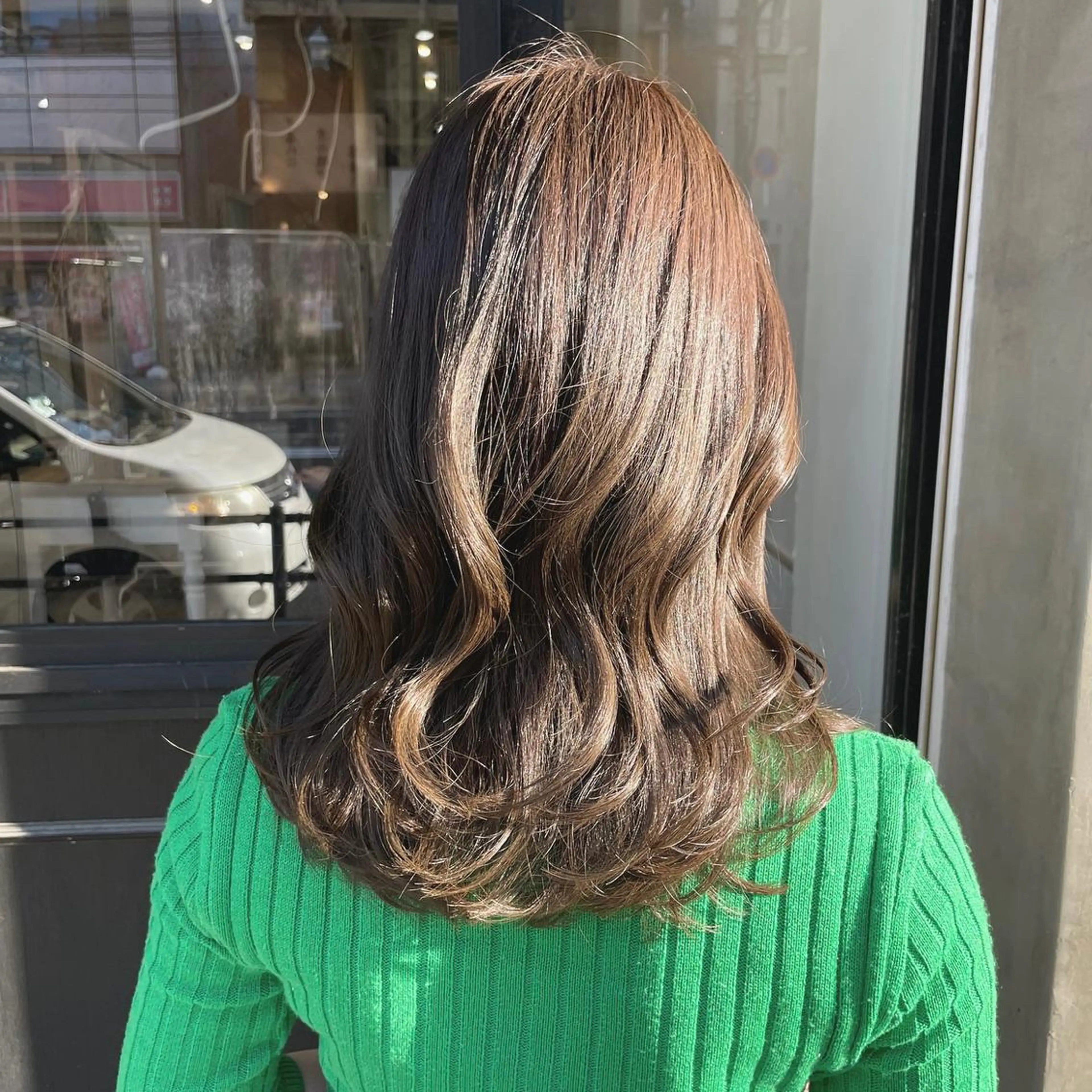 セミロング カット ヘアカラー ROMEO京橋 MINAMIのヘアスタイル