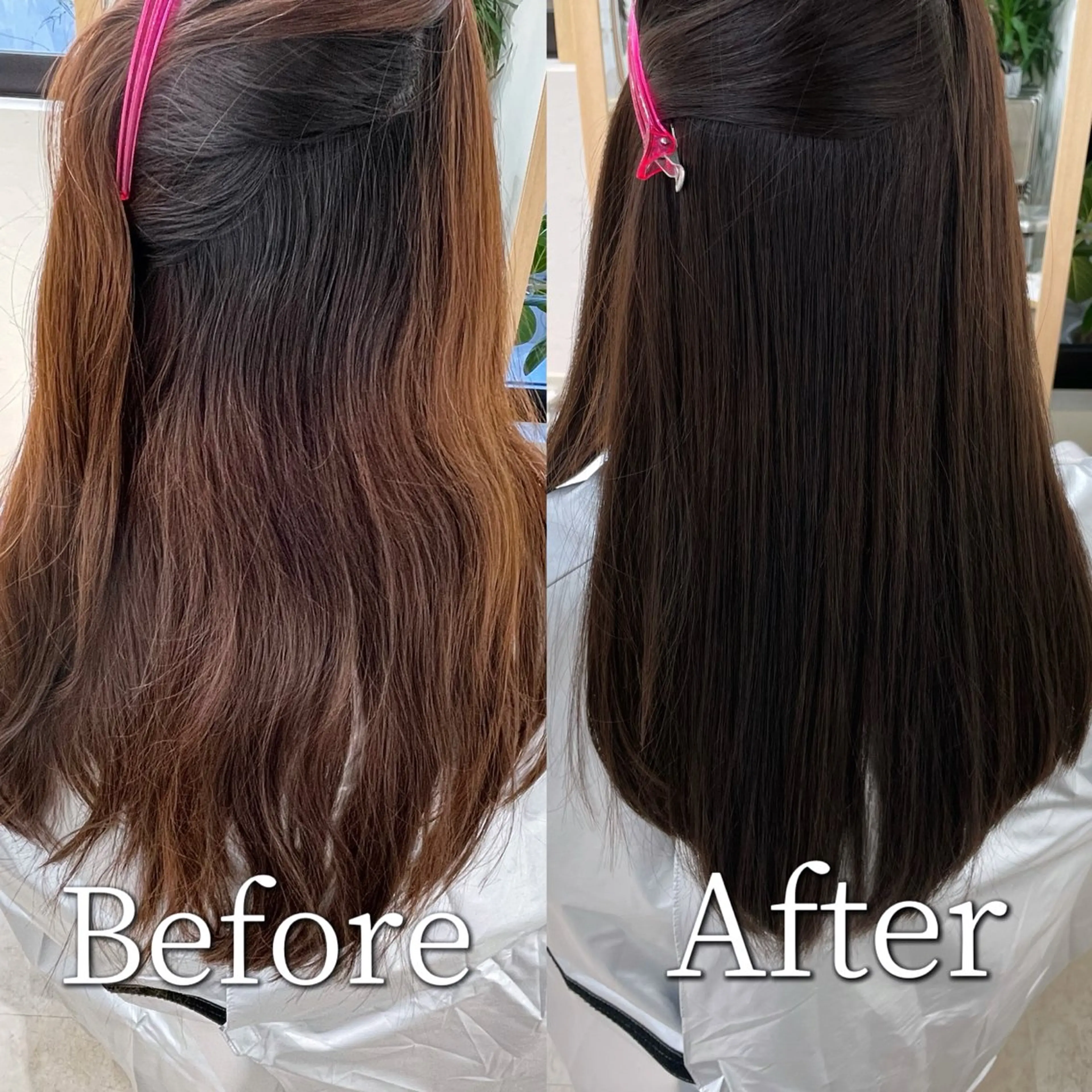 ロング 縮毛矯正 縮毛矯正 渡辺 あいかのヘアスタイル