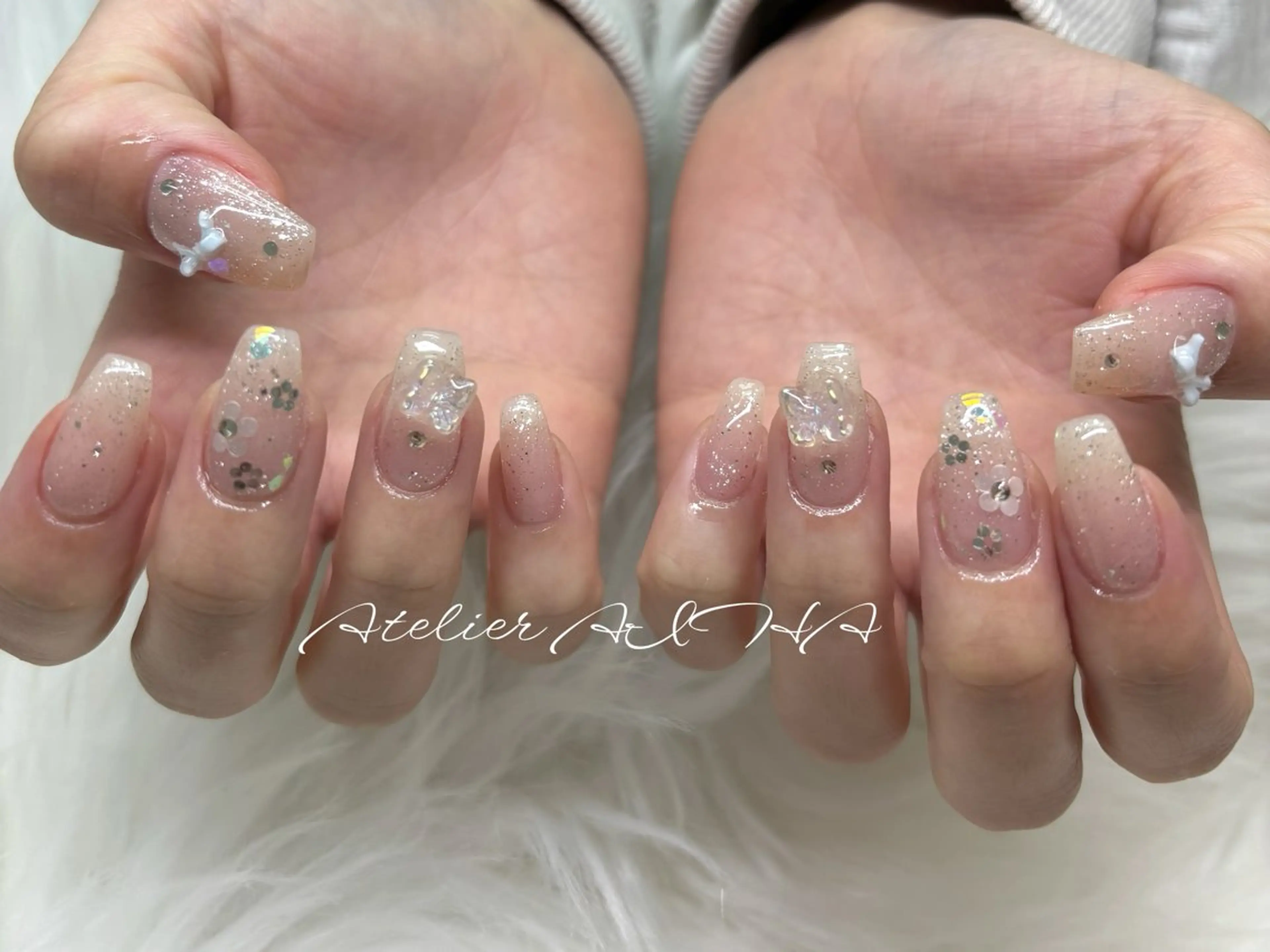ミディアム フットネイル アトリエAIHA所属・アトリエAIHA★ フィルイン推奨サロンのネイルデザイン