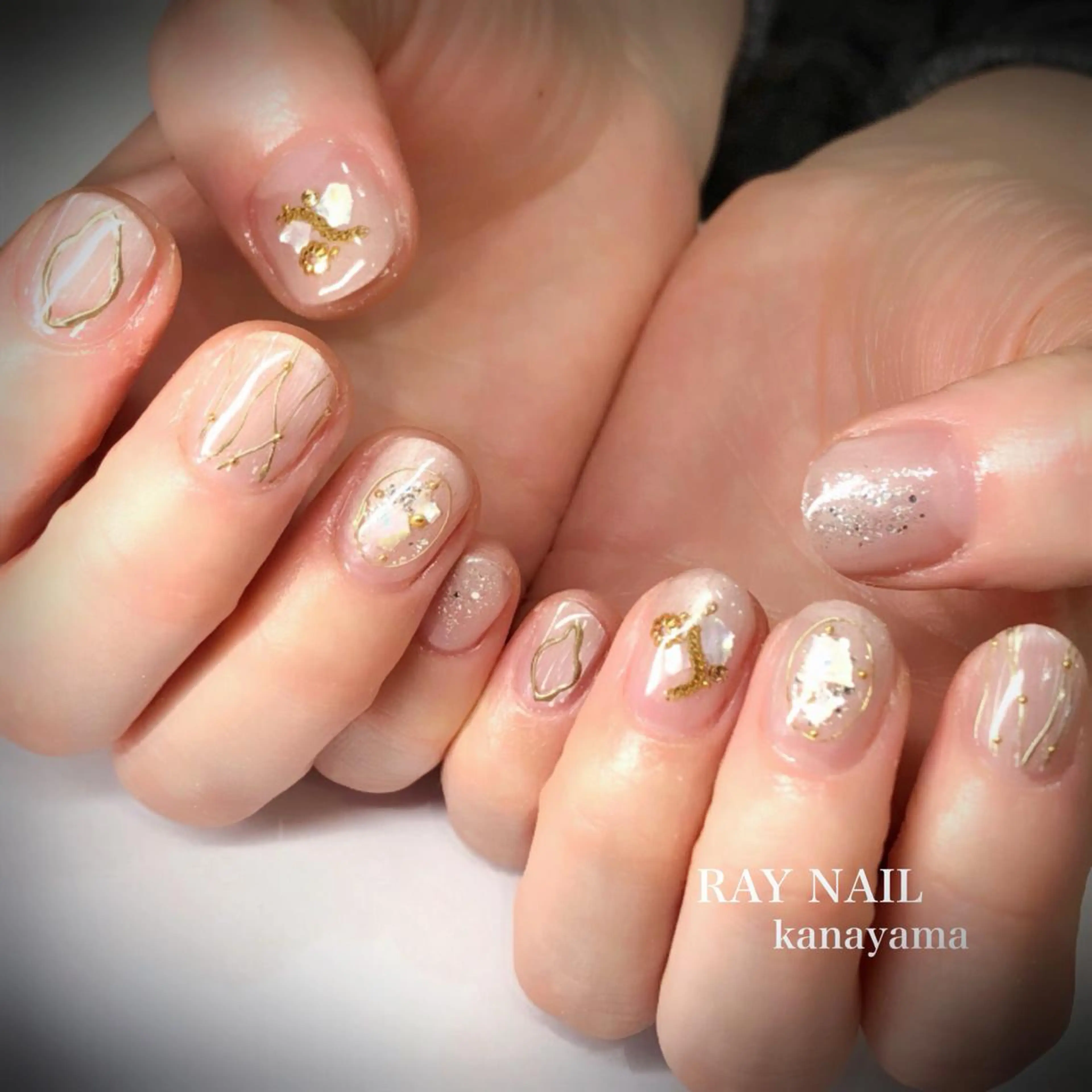 ネイル ニュアンスネイル Arowa 伊田のネイルデザイン