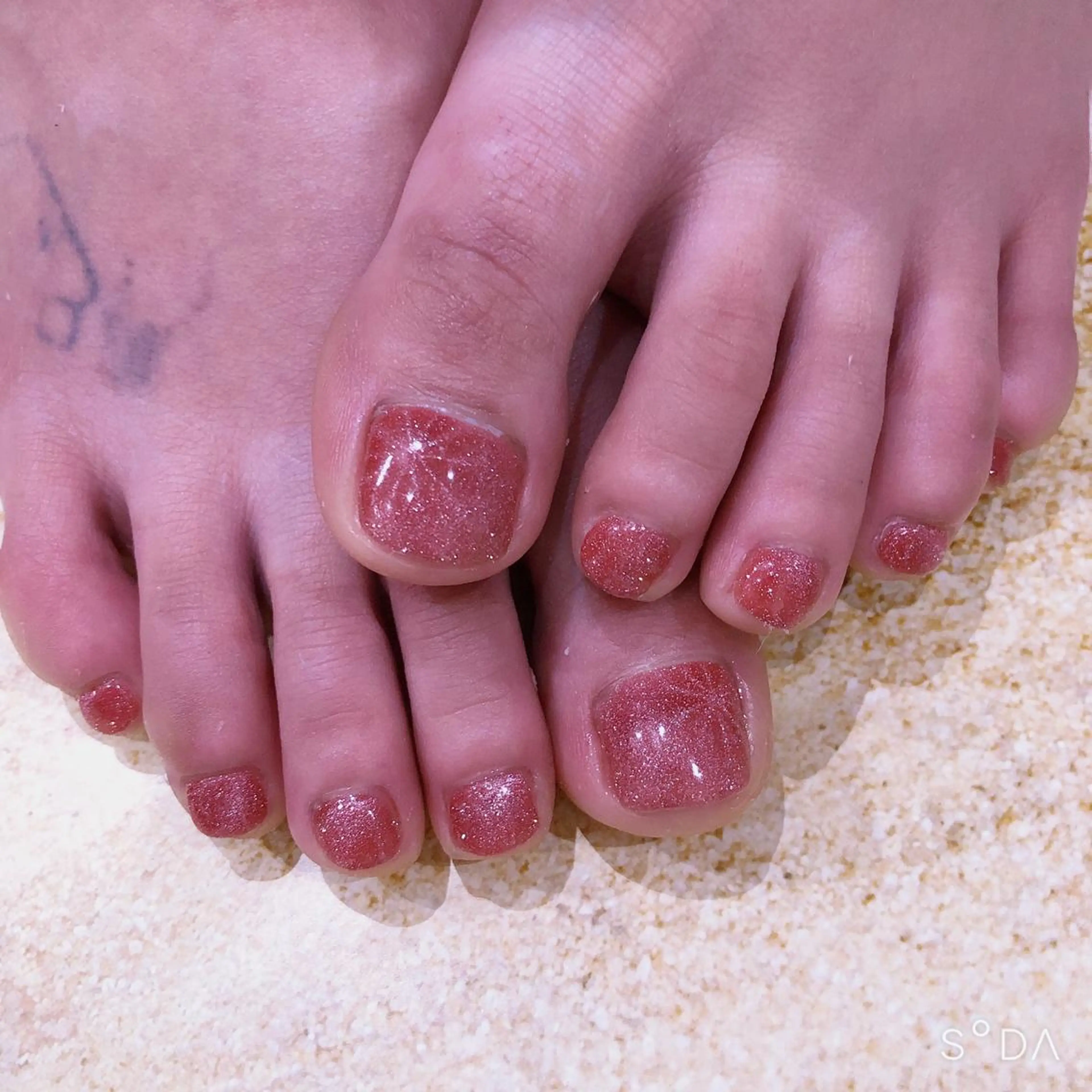 ネイル フットネイル ワンカラーネイル 吉野✨ ネイルデザイナー✨のネイルデザイン