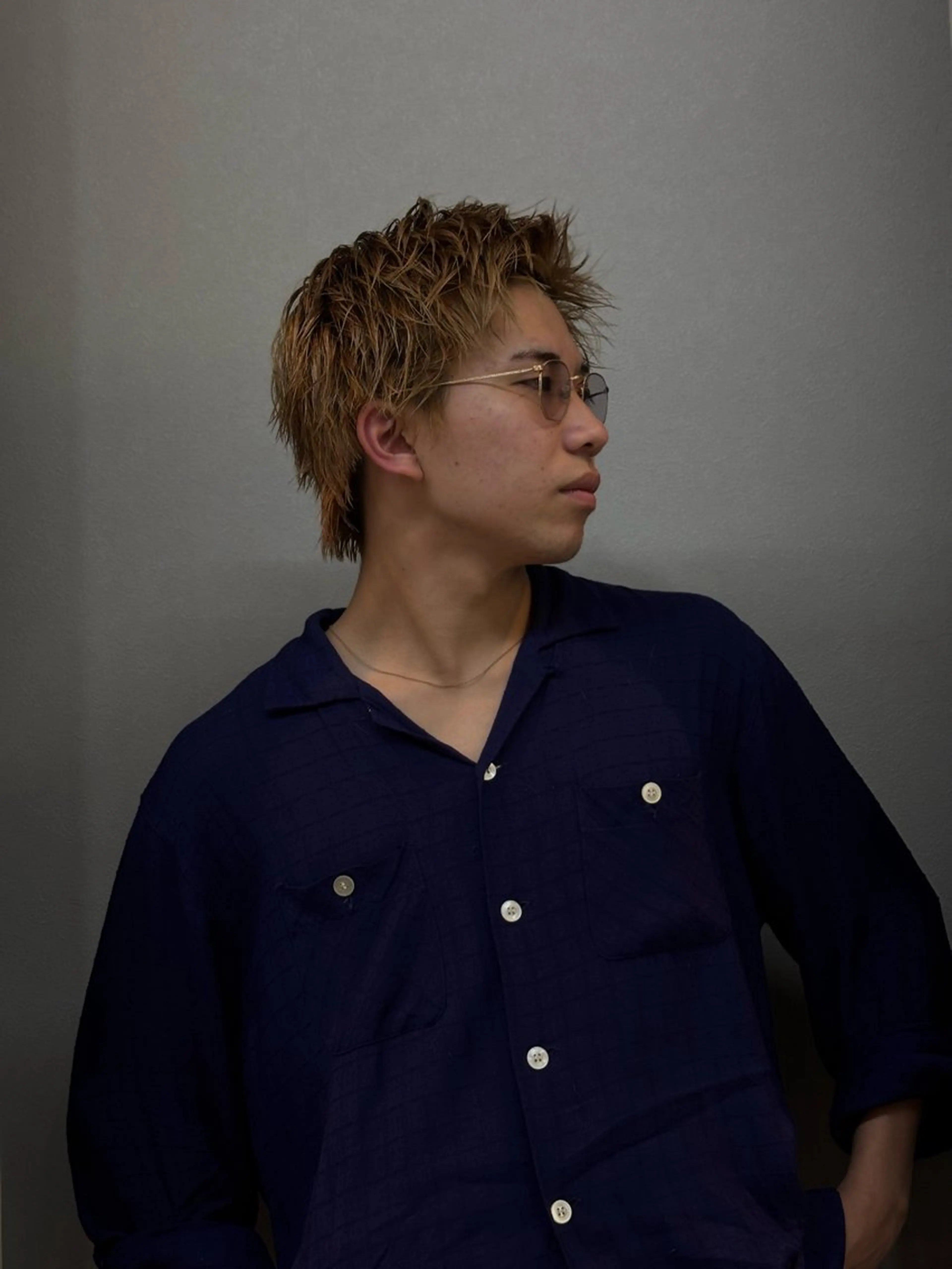 ショート メンズ ヘアカラー トリートメント STAND所属・古賀 光のヘアスタイル