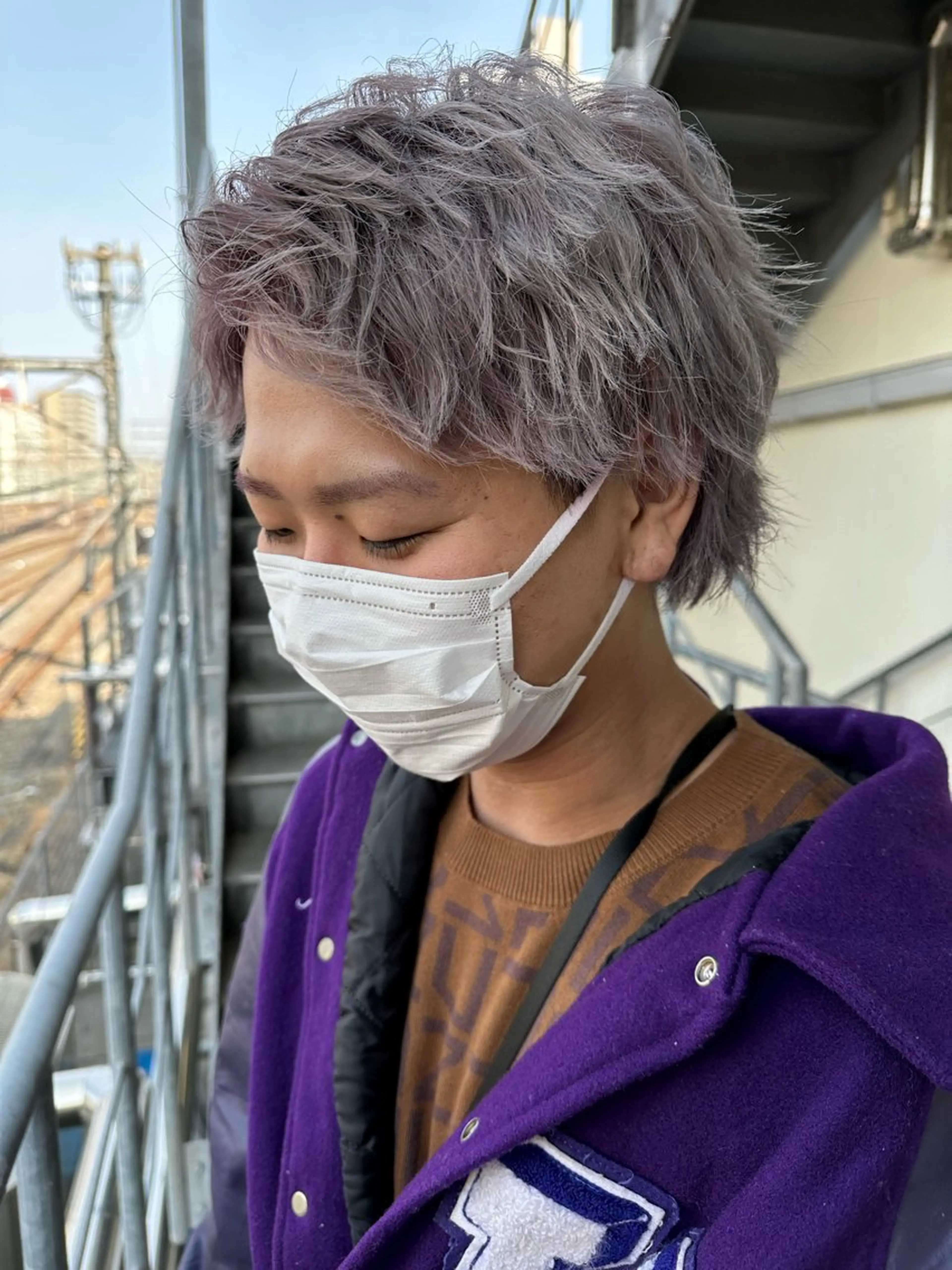 ショート カラー メンズ カット ヘアカラー ケンジアネッタ Men'sのヘアスタイル