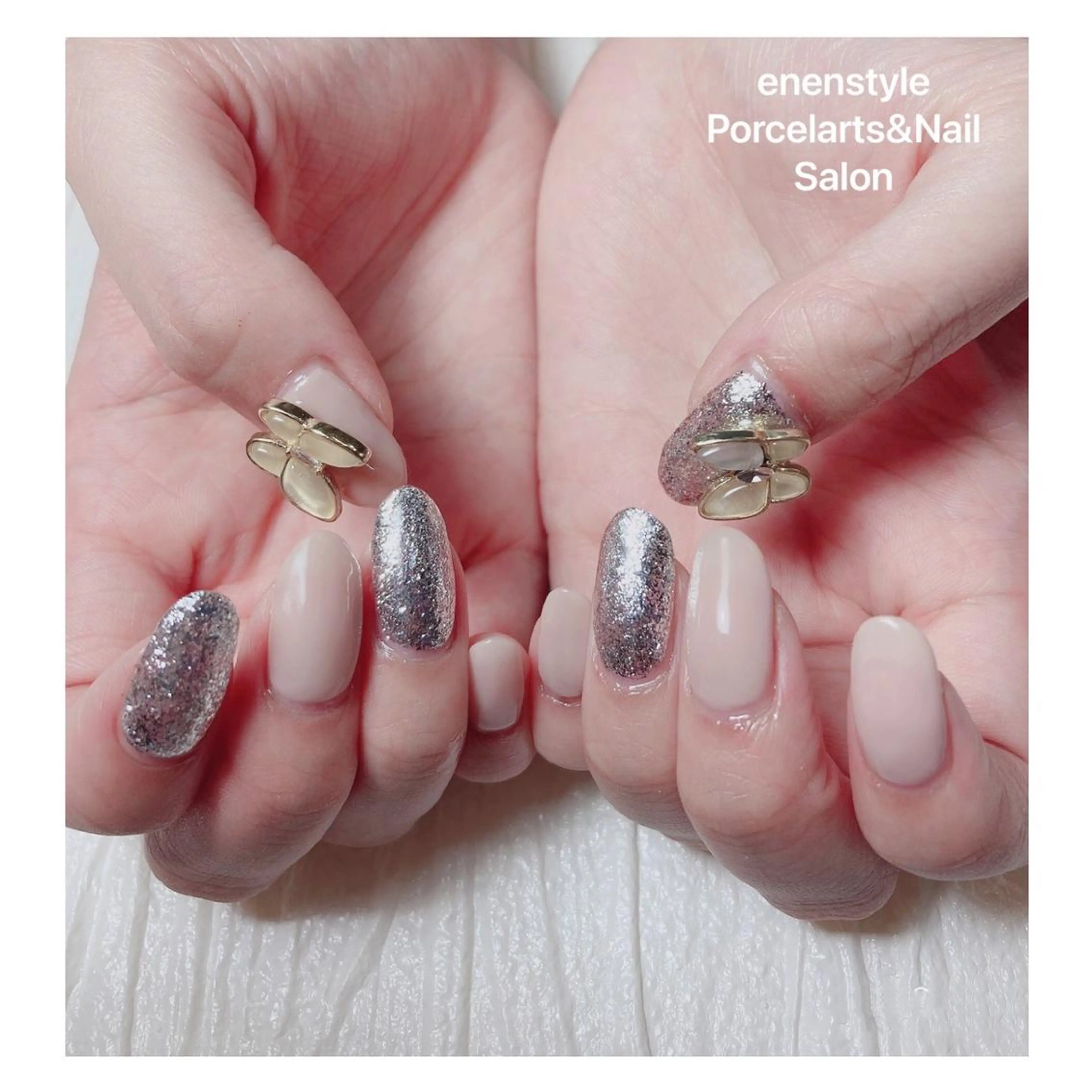 ミディアム ネイル ハンドネイル 👑enen style👑のネイルデザイン