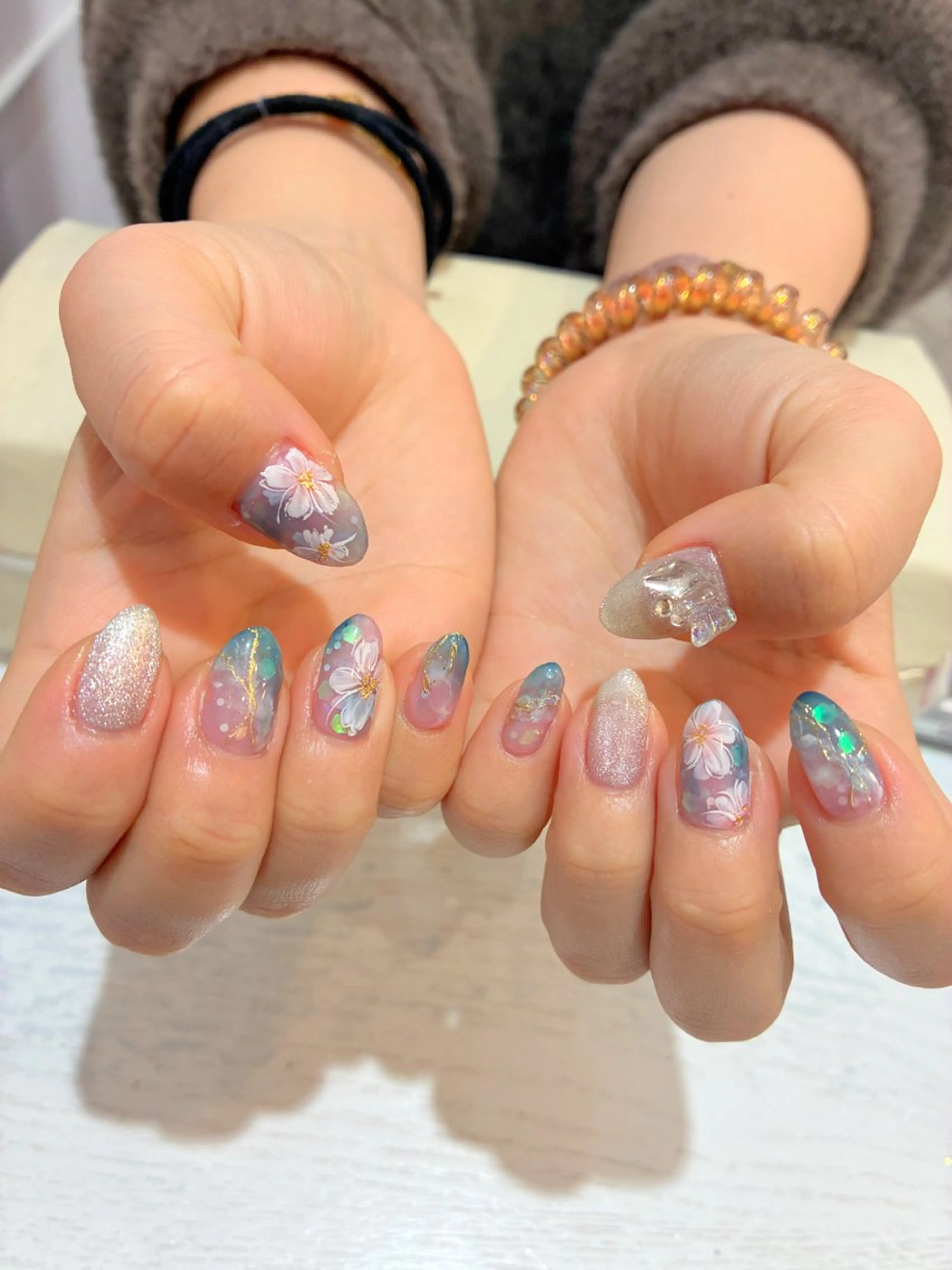 ネイル 持ち込み Nest 岩崎のネイルデザイン