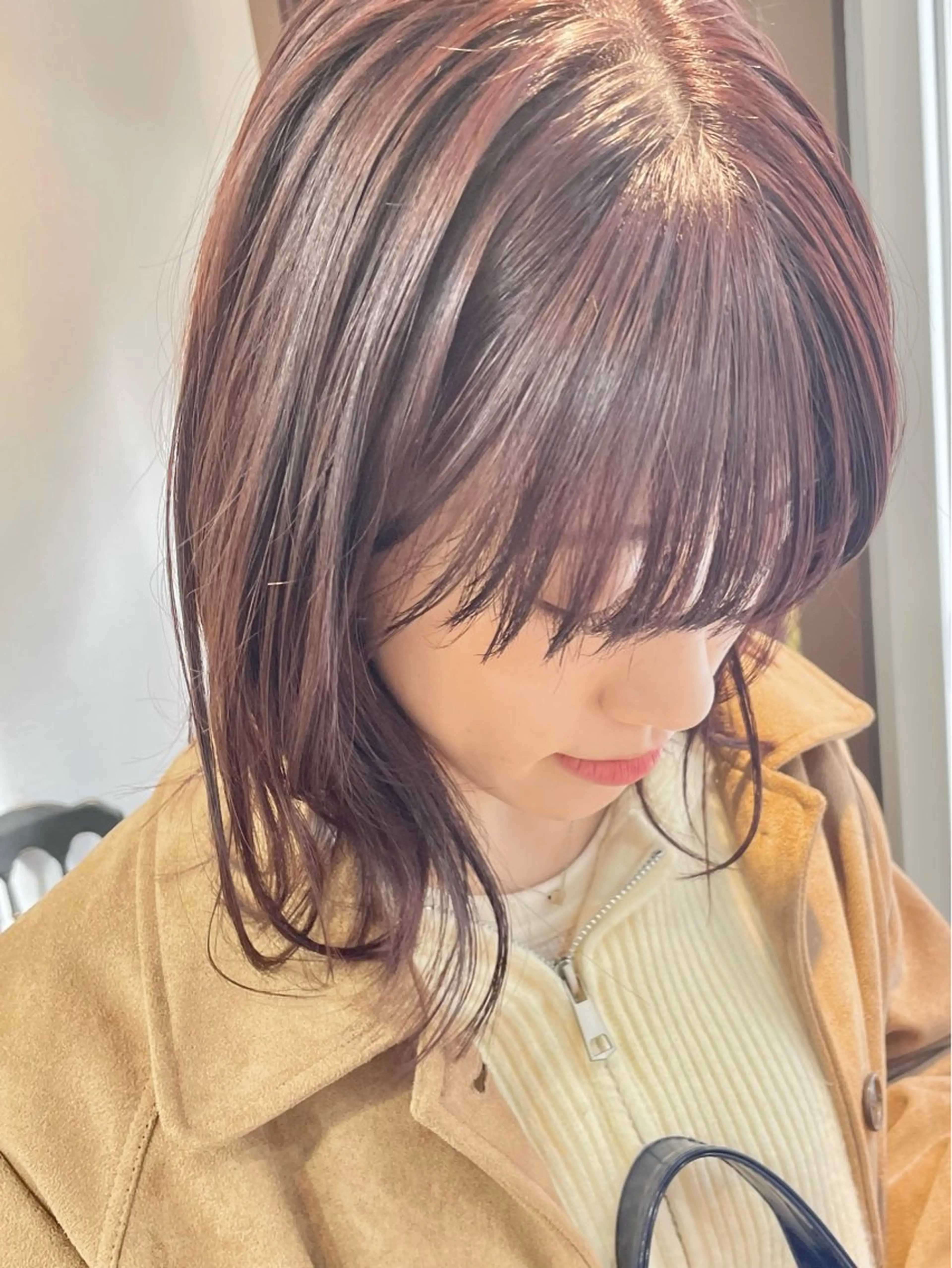 ミディアム カラー 🌼似合わせカット 🌼おぎの みき🌼のヘアスタイル