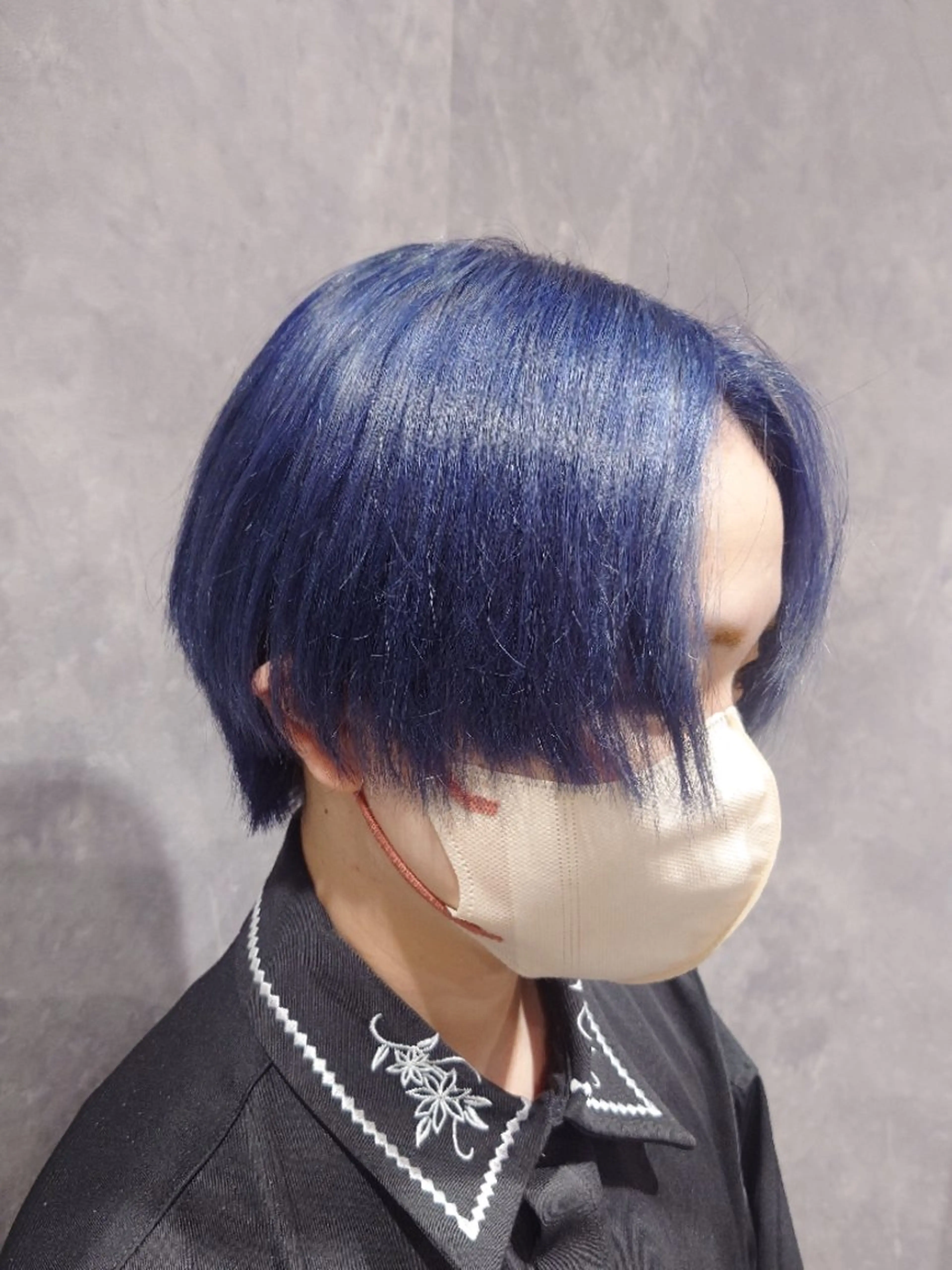 ショート カラー ハイトーンカラー ネイビーカラー ヘアカラー カットモデル大募集中 💖黒沢千佳のヘアスタイル