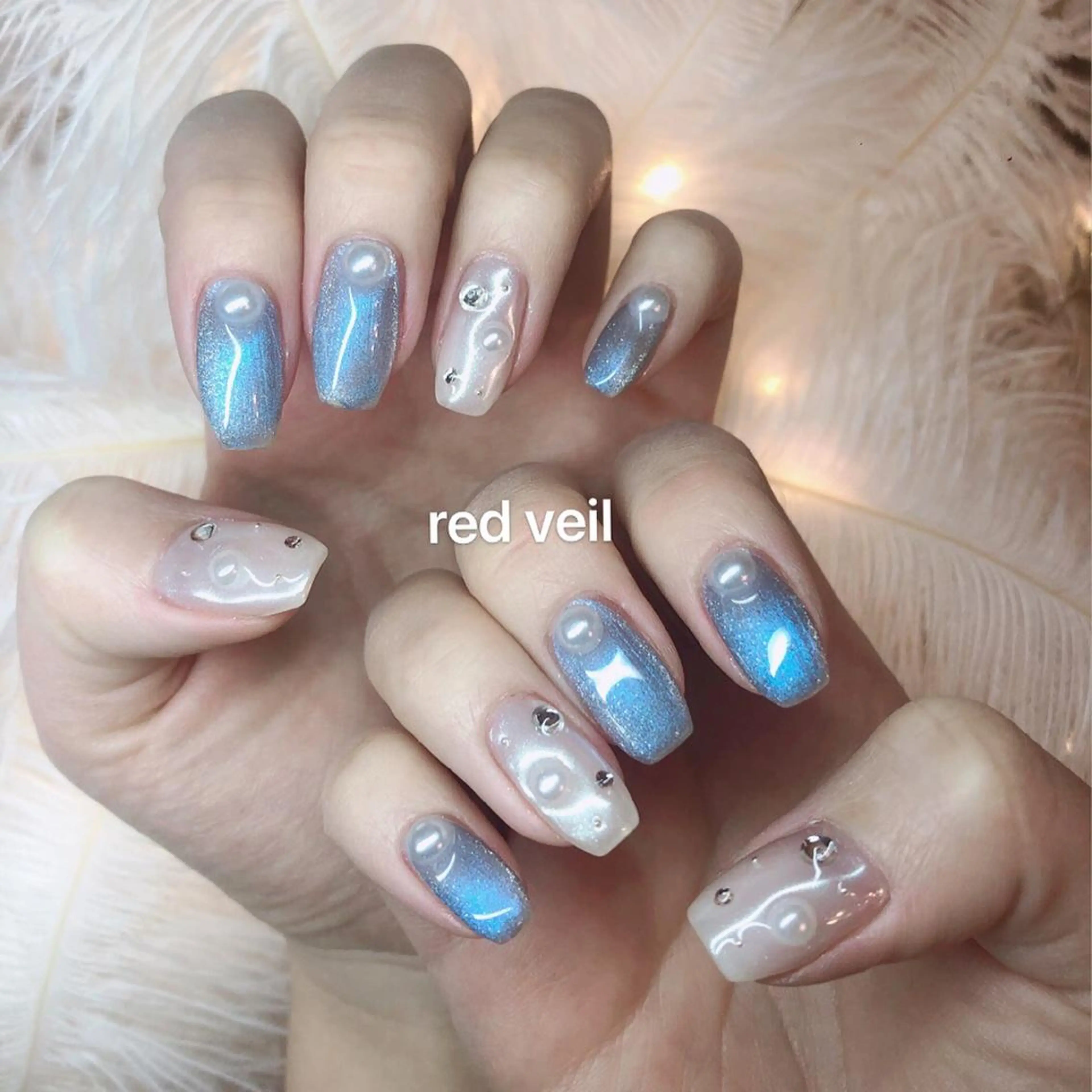 ミディアム ネイル 長さ出し専門 nynaのネイルデザイン