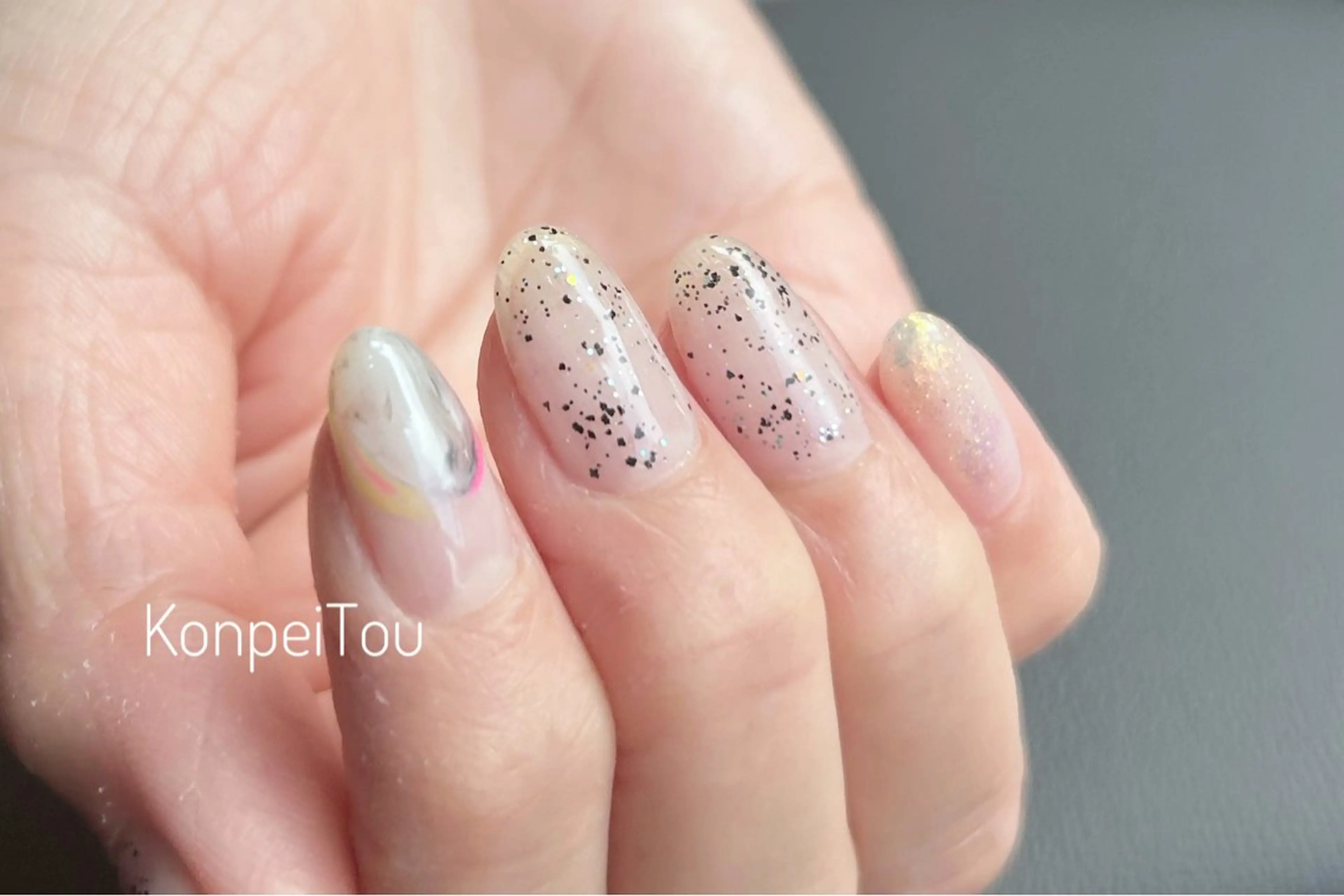 ネイル ハンドネイル おうちのネイルサロン konpeiTou〜こんぺいとう〜所属・おうちのネイルサロン KonpeiTouのネイルデザイン