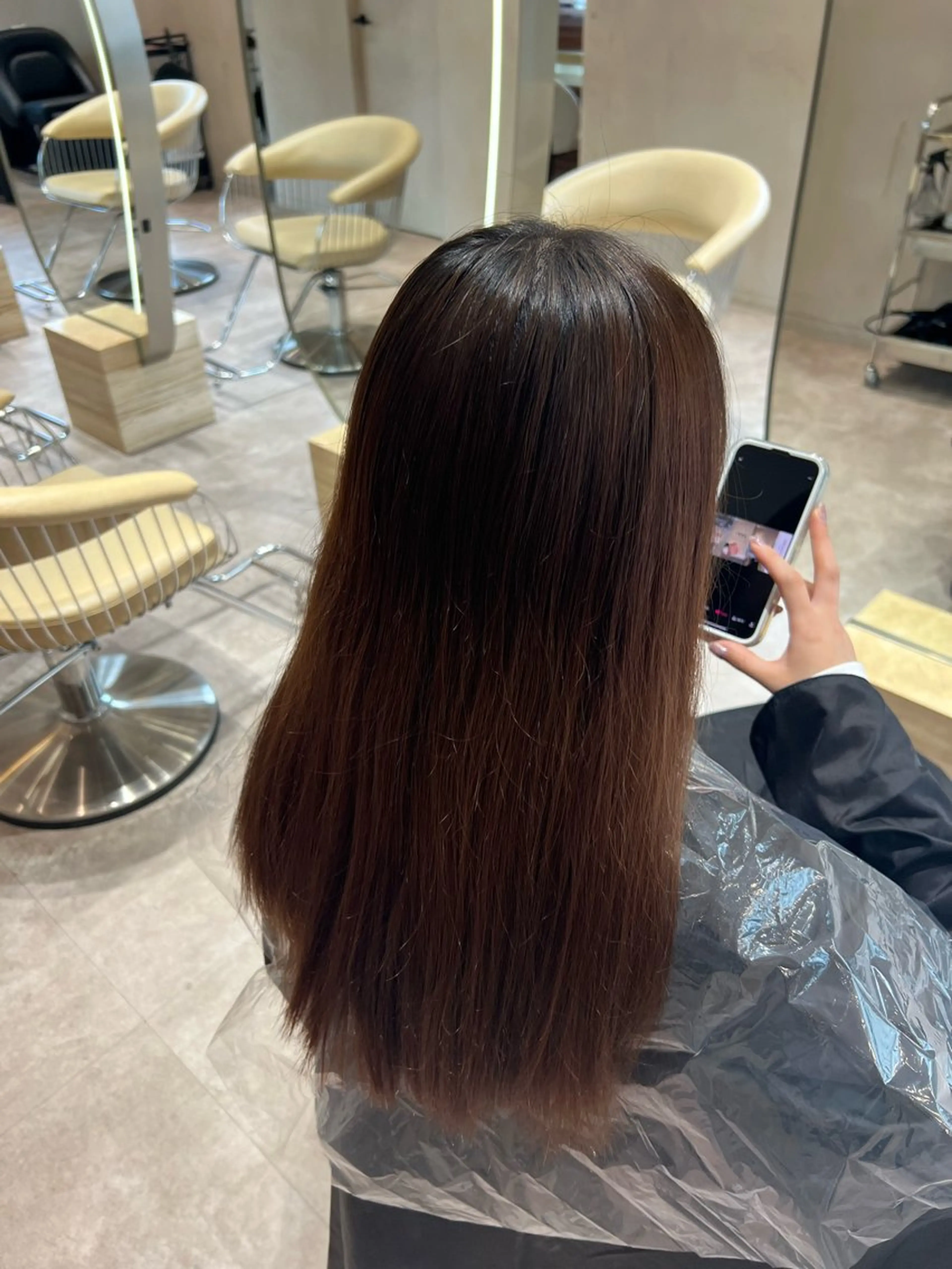 ミディアム カラー カット ヘアカラー 縮毛矯正 トリートメント ✨髪質改善 縮毛矯正 艶髪 立川 コウキ✨のヘアスタイル