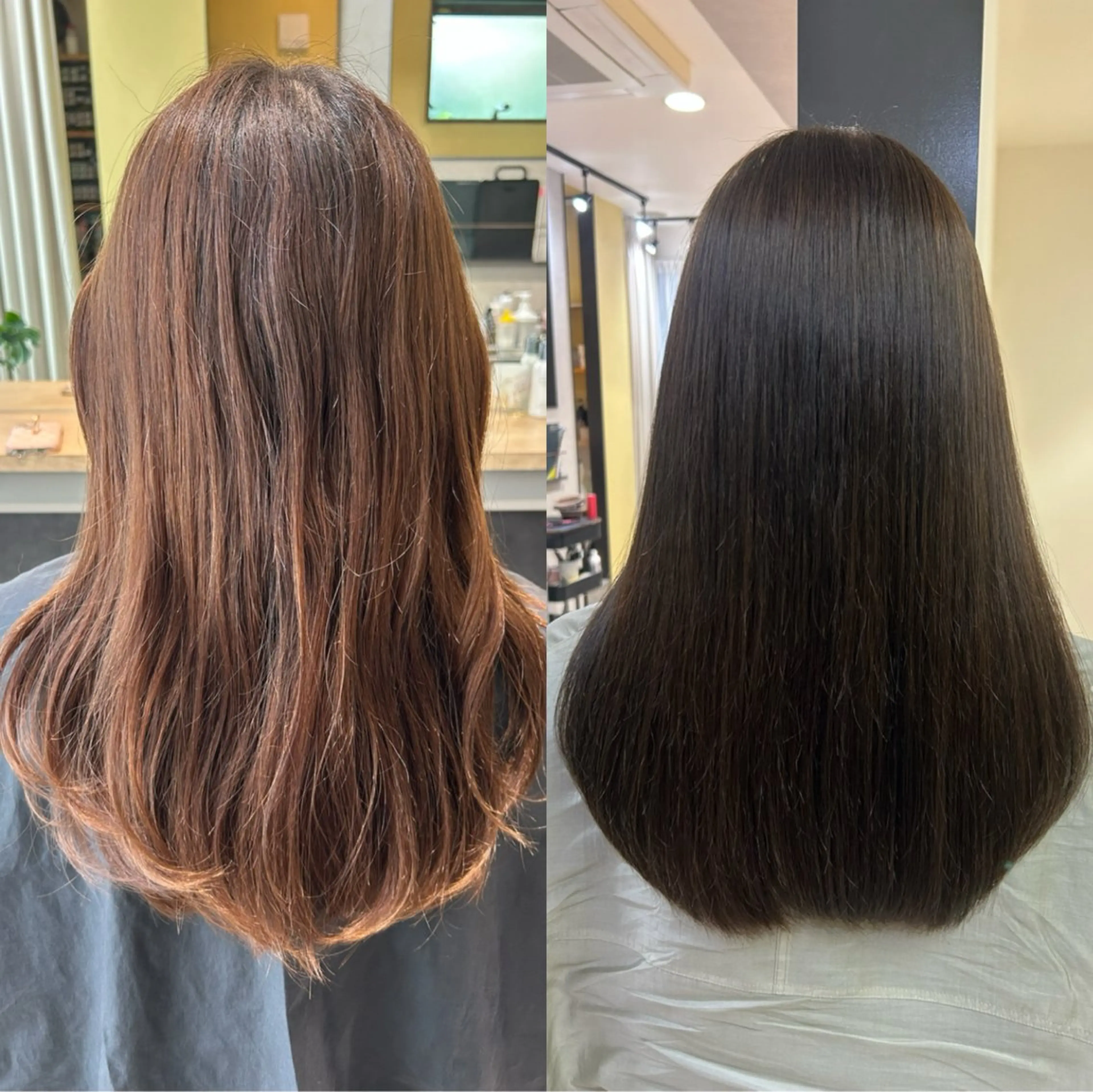 ロング パーマ 髪質改善 ストレートパーマ カット 縮毛矯正 トリートメント hub hair レイヤー/透明感のヘアスタイル