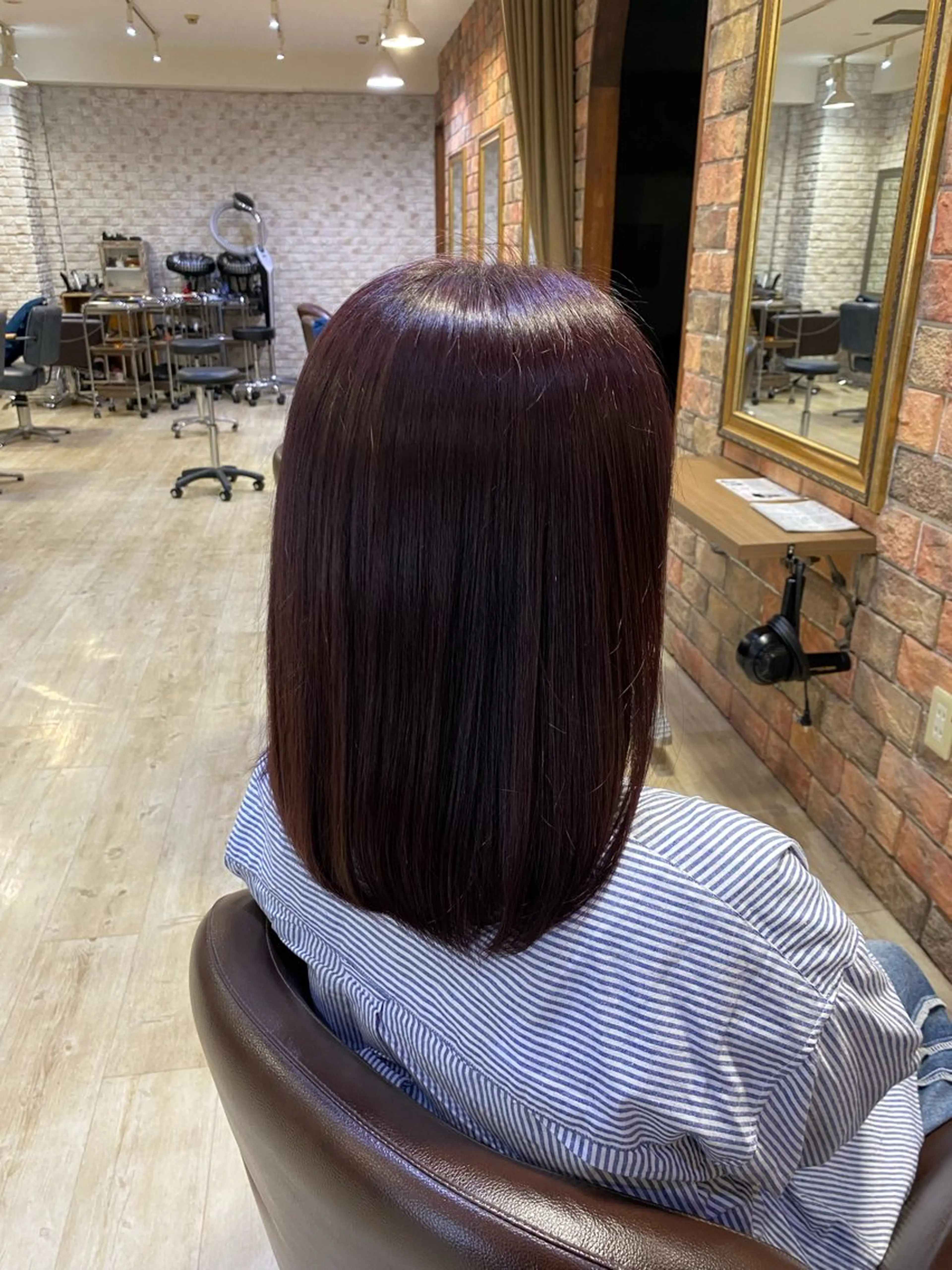 セミロング ラベンダーブラウン 田中 元規のヘアスタイル