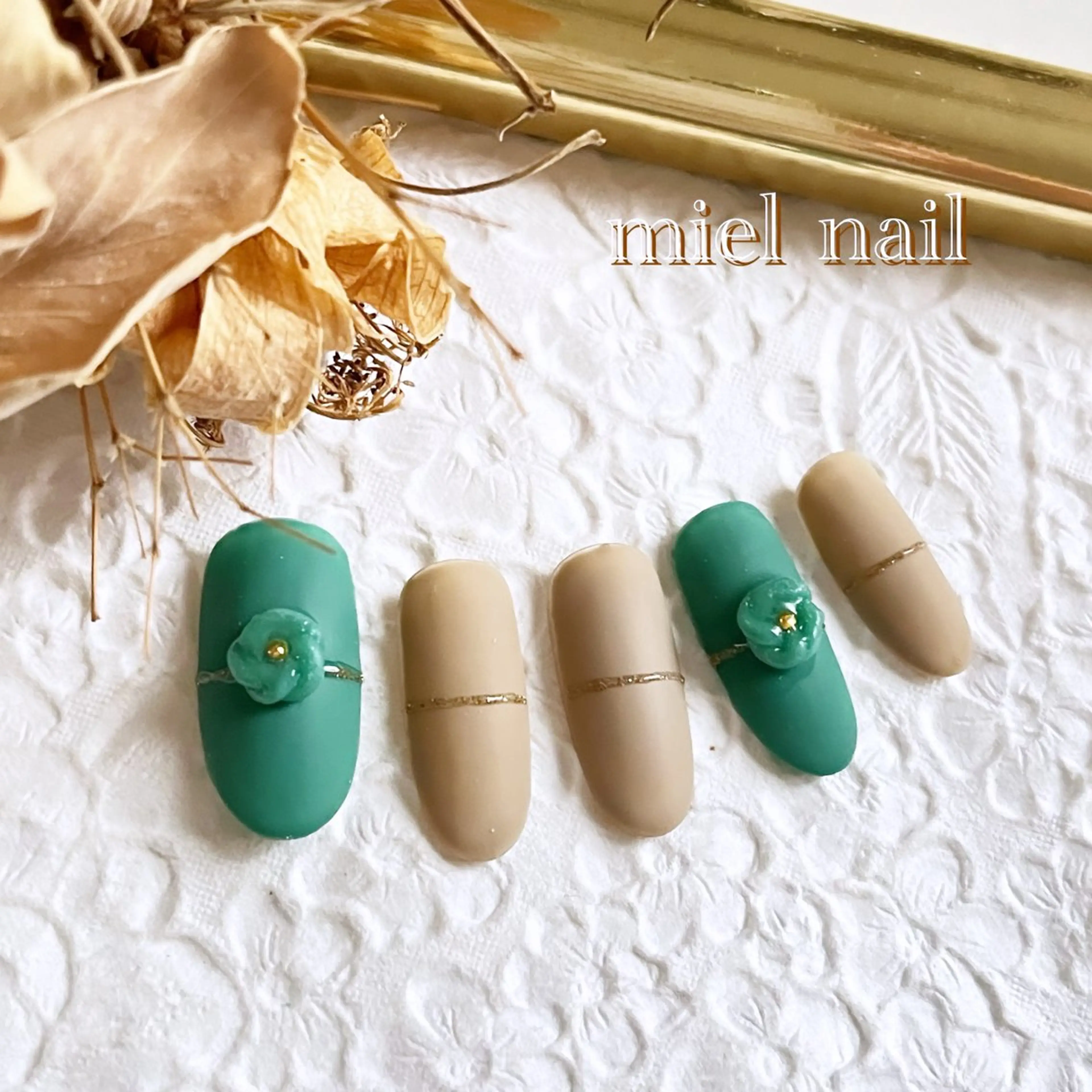 ネイル マットネイル 冬ネイル ハンドネイル miel nailのネイルデザイン