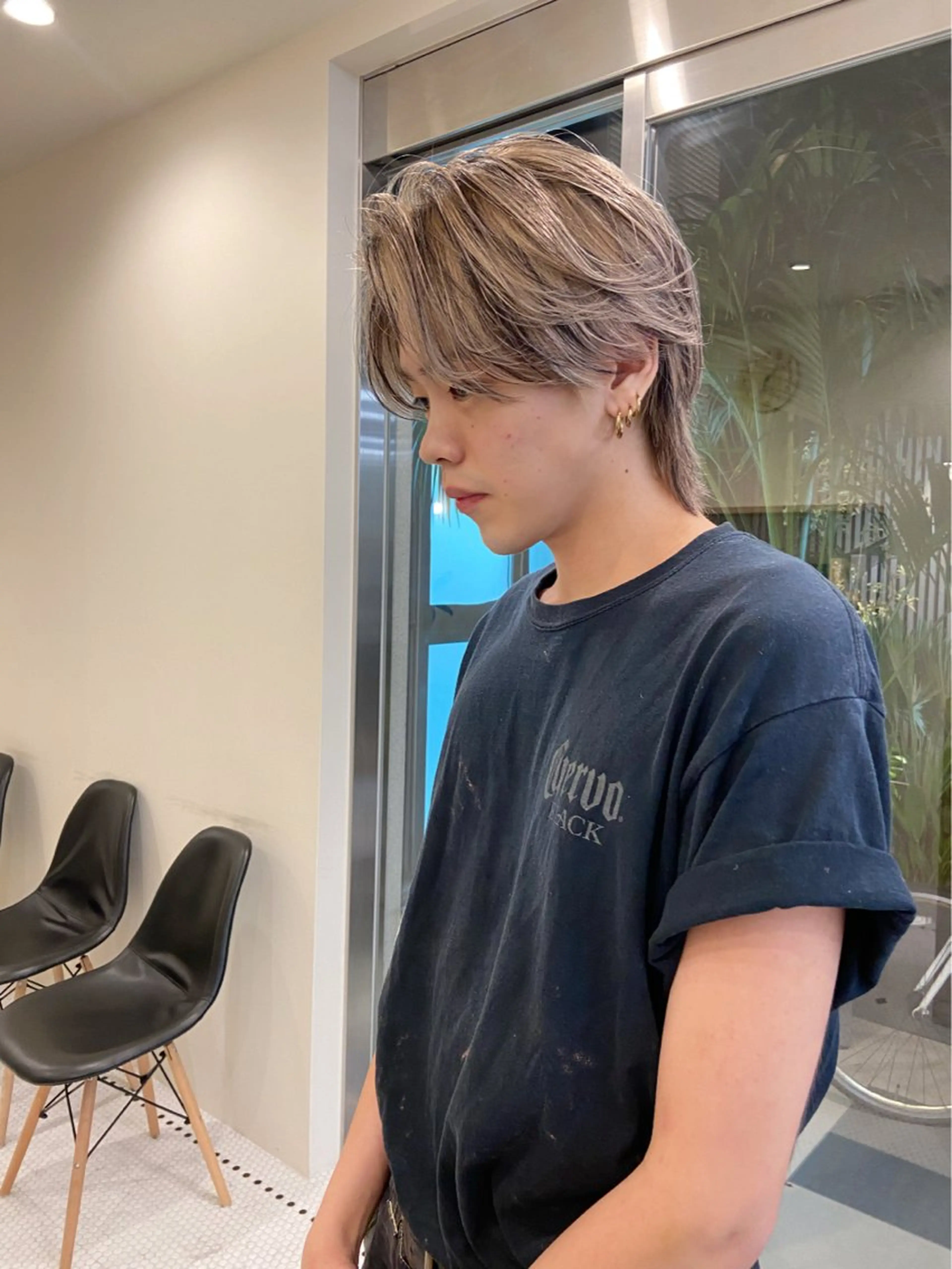 カラー メンズ メンズハイライト ハイライトカラー belle   表参道　terrace所属・抜きっぱなしブロンド /ハイトーン/カナタのヘアスタイル