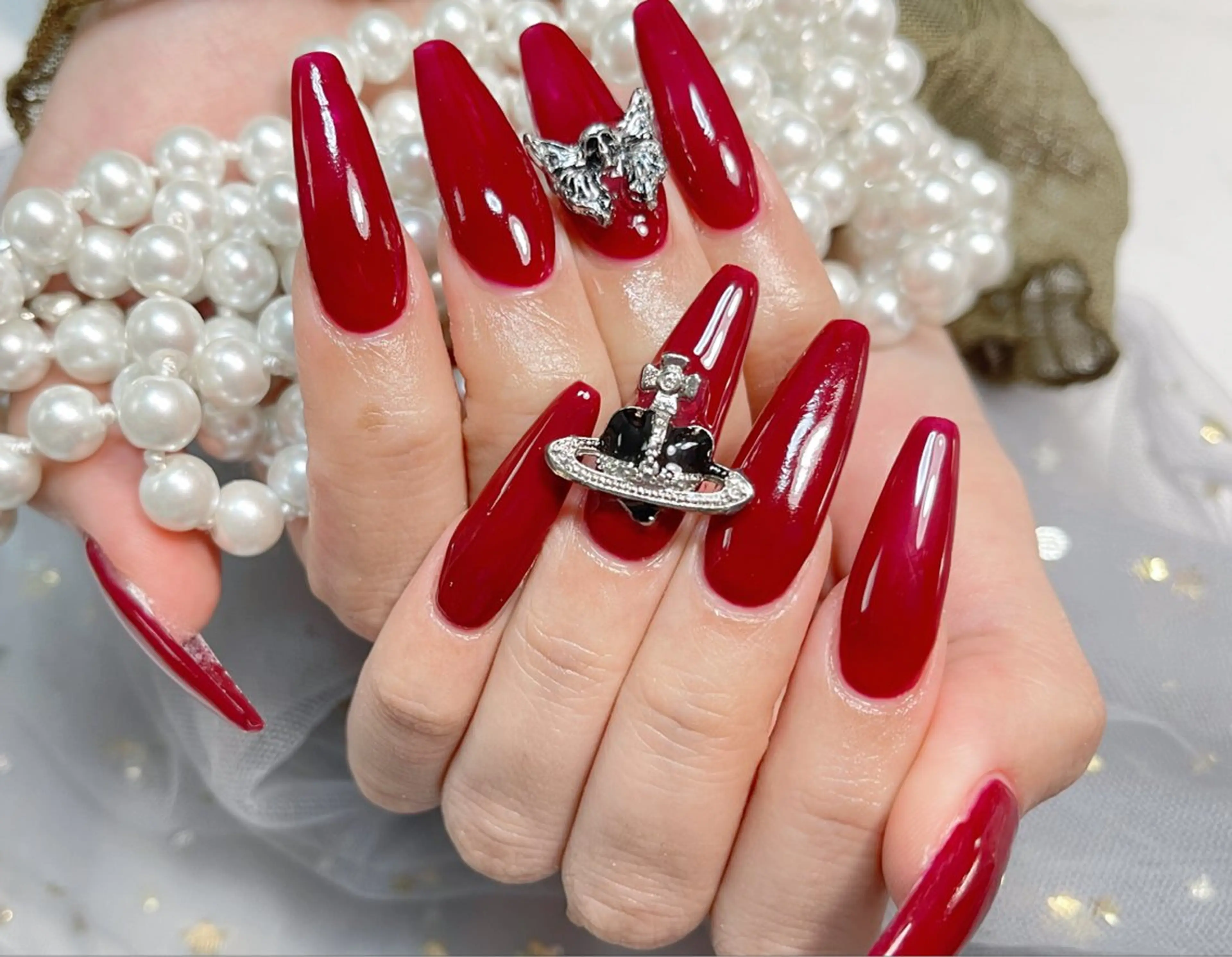 ネイル ハンドネイル 🎀ネイルサロン エクラYUI🎀のネイルデザイン