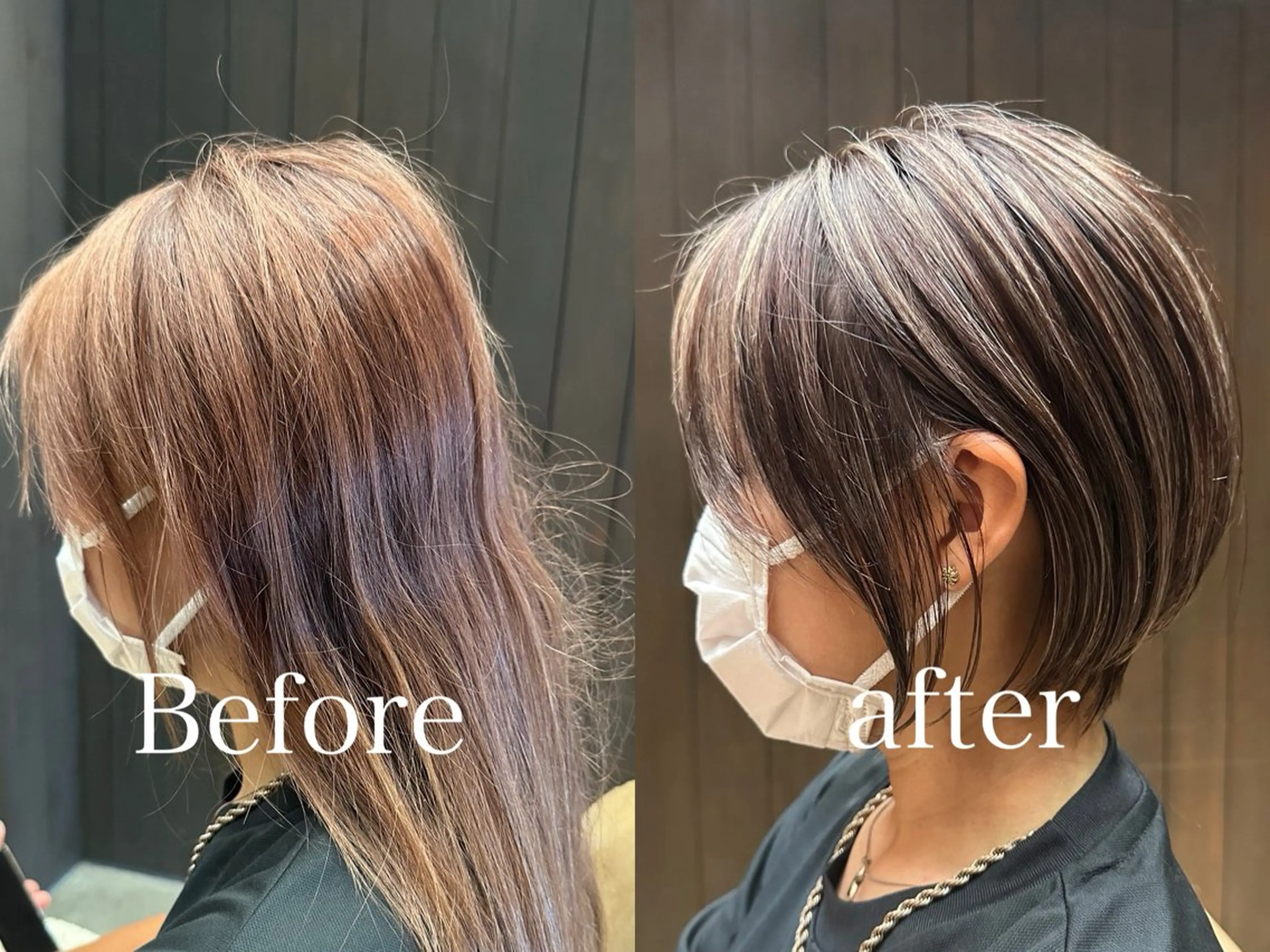 ショート ハイライト カット ヘアカラー トリートメント 似合わせ松本 容政のヘアスタイル