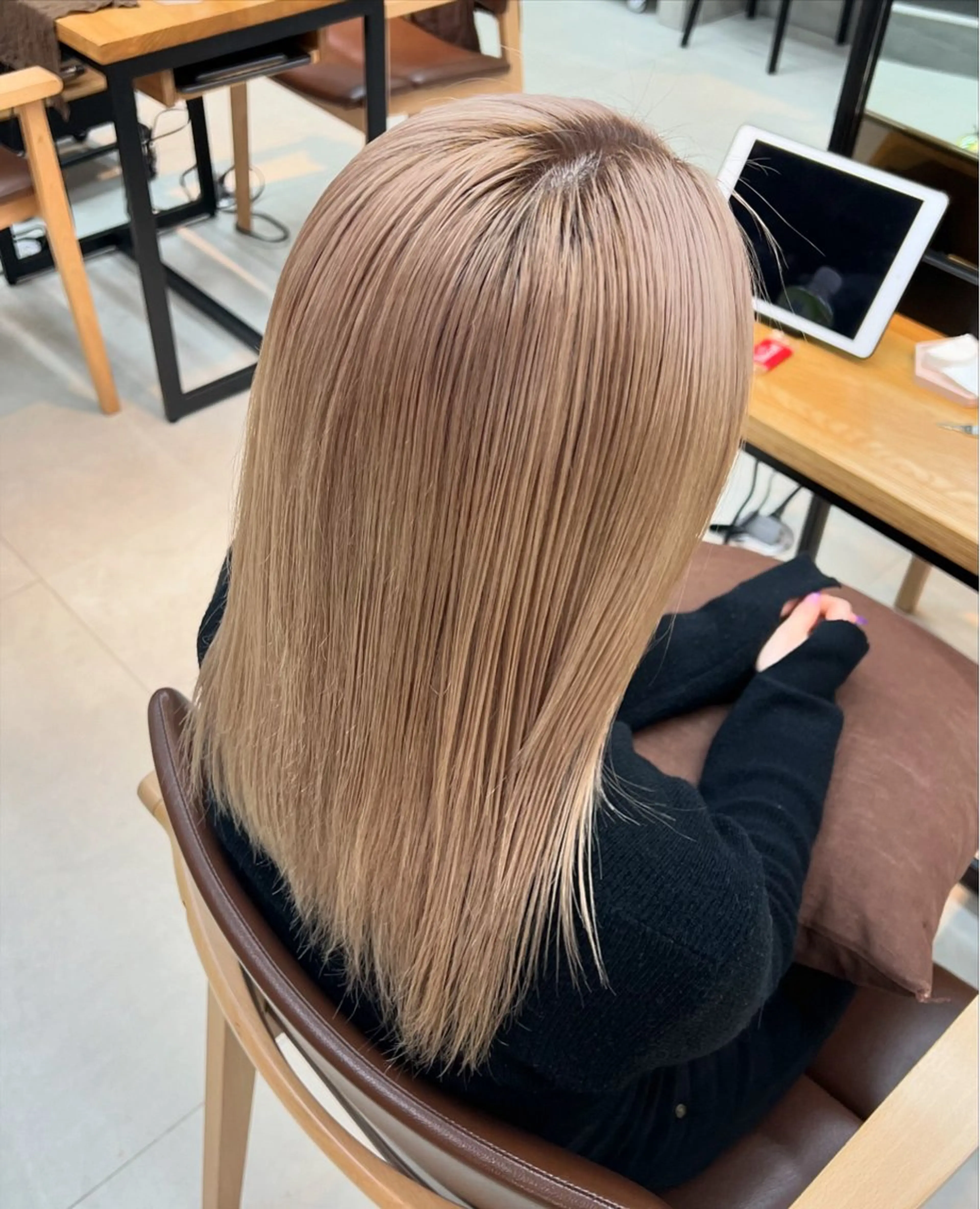 セミロング ヘアカラー トリートメント mee.所属・透明感カラー /あづき⭐️のヘアスタイル