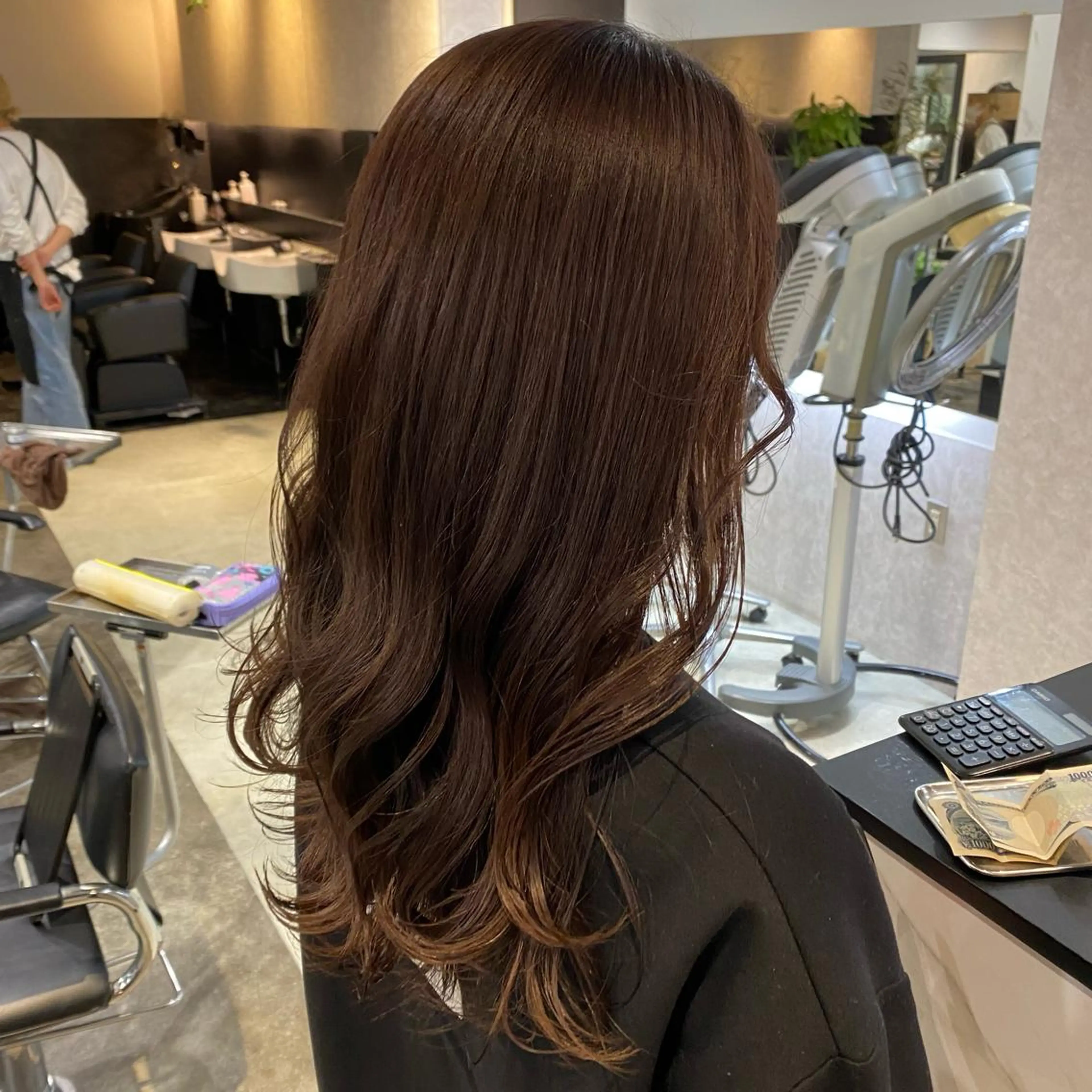 ミディアム カラー ベージュカラー ココアベージュ 増子 祐太朗のヘアスタイル