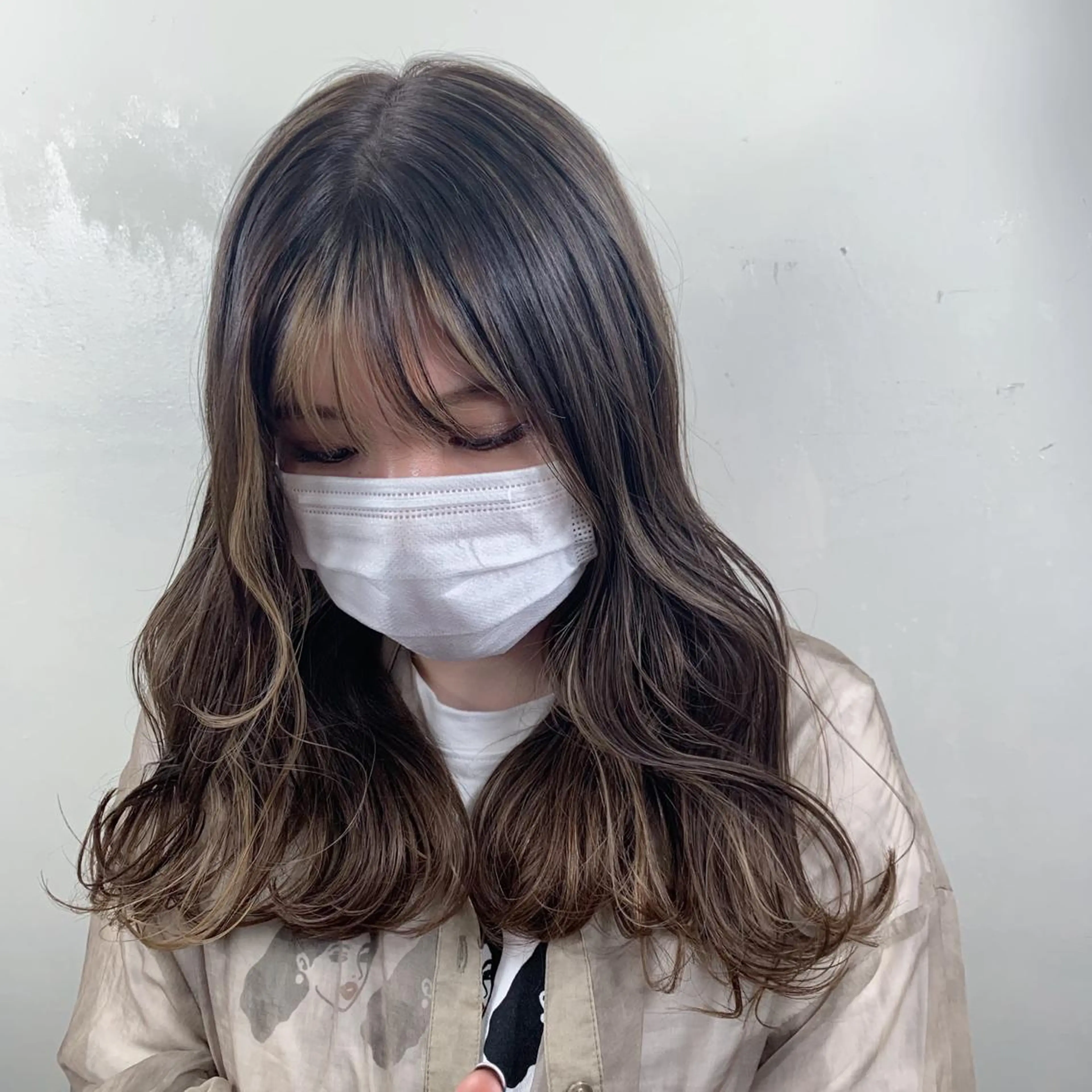 ロング カラー 甲斐 司のヘアスタイル