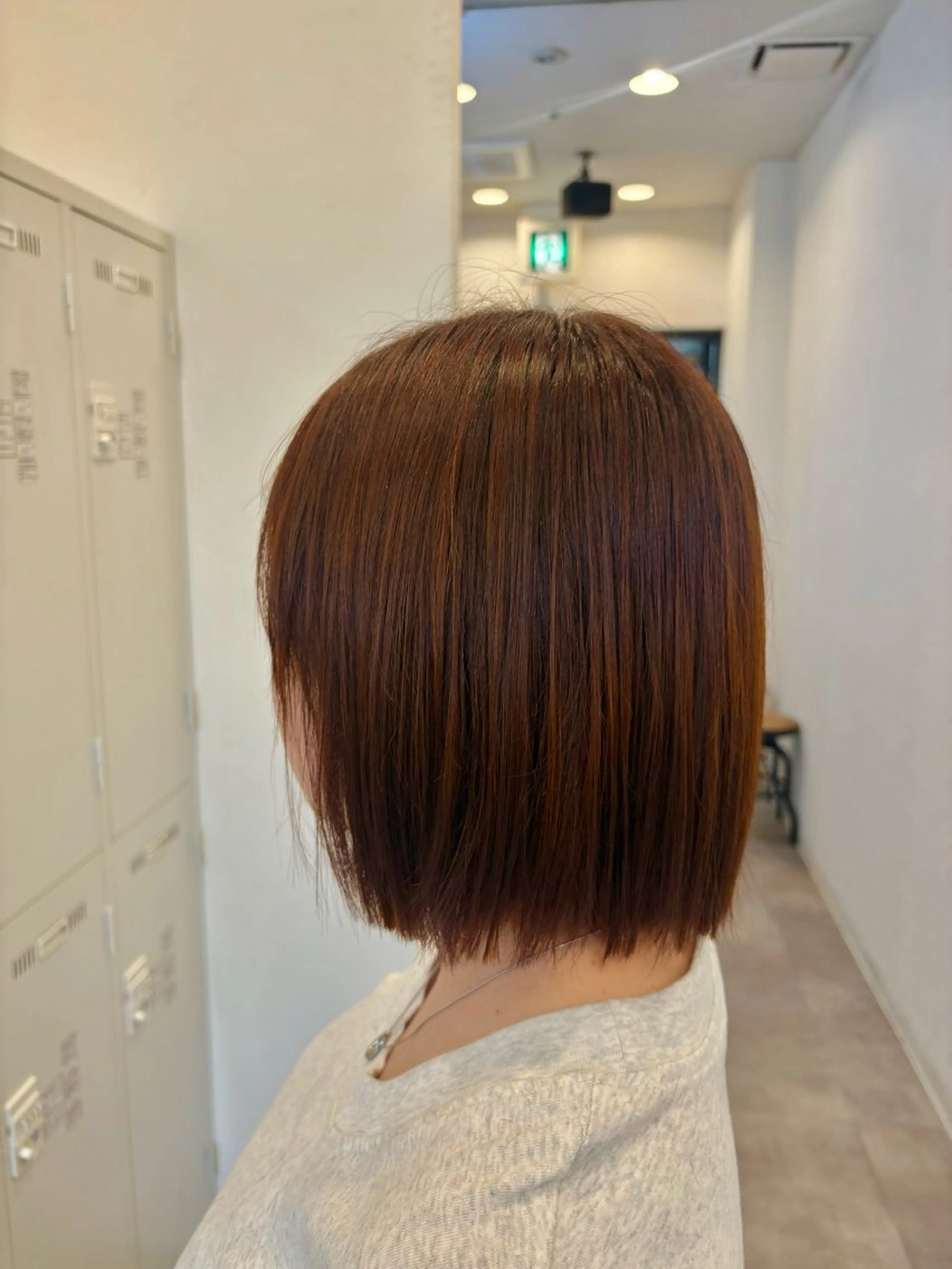 カラー オレンジ ヘアカラー トリートメント suzu🍒 luxbeのヘアスタイル