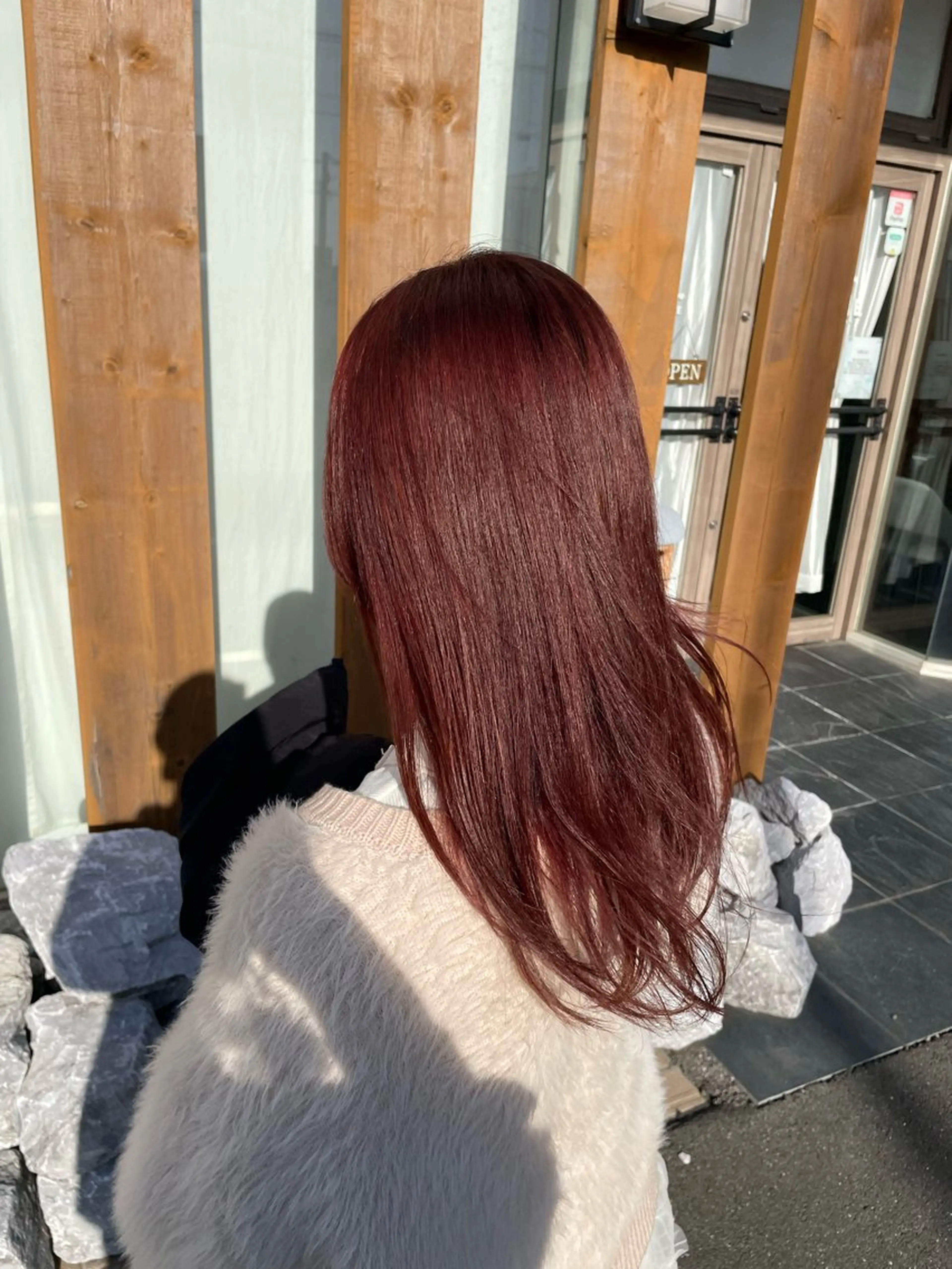 セミロング カラー ヘアカラー ルプラボウ/ 聖花/透明感カラーのヘアスタイル