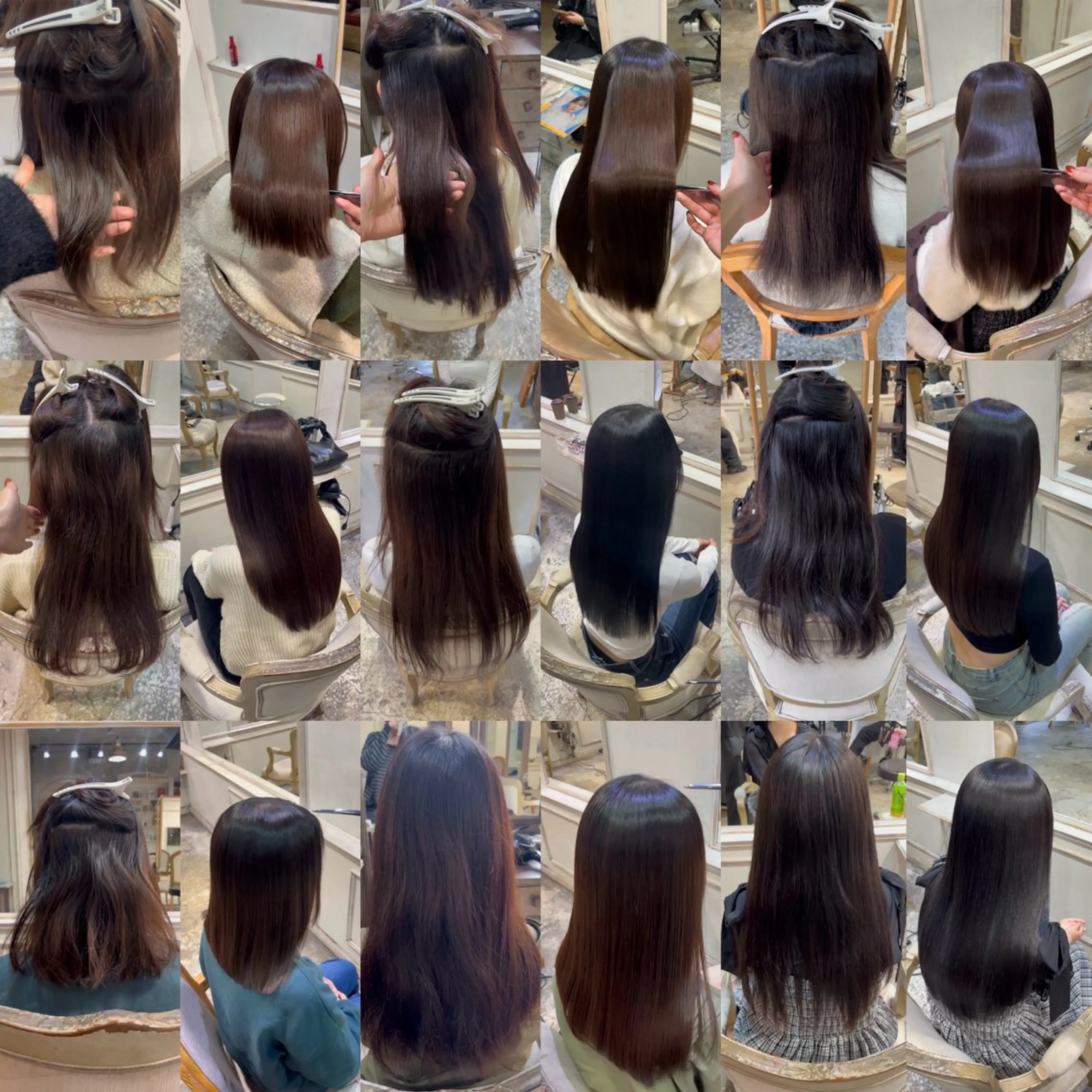 ロング カット 縮毛矯正 トリートメント ⭐️ 美髪矯正 艶カラー ⭐️ユウキのヘアスタイル