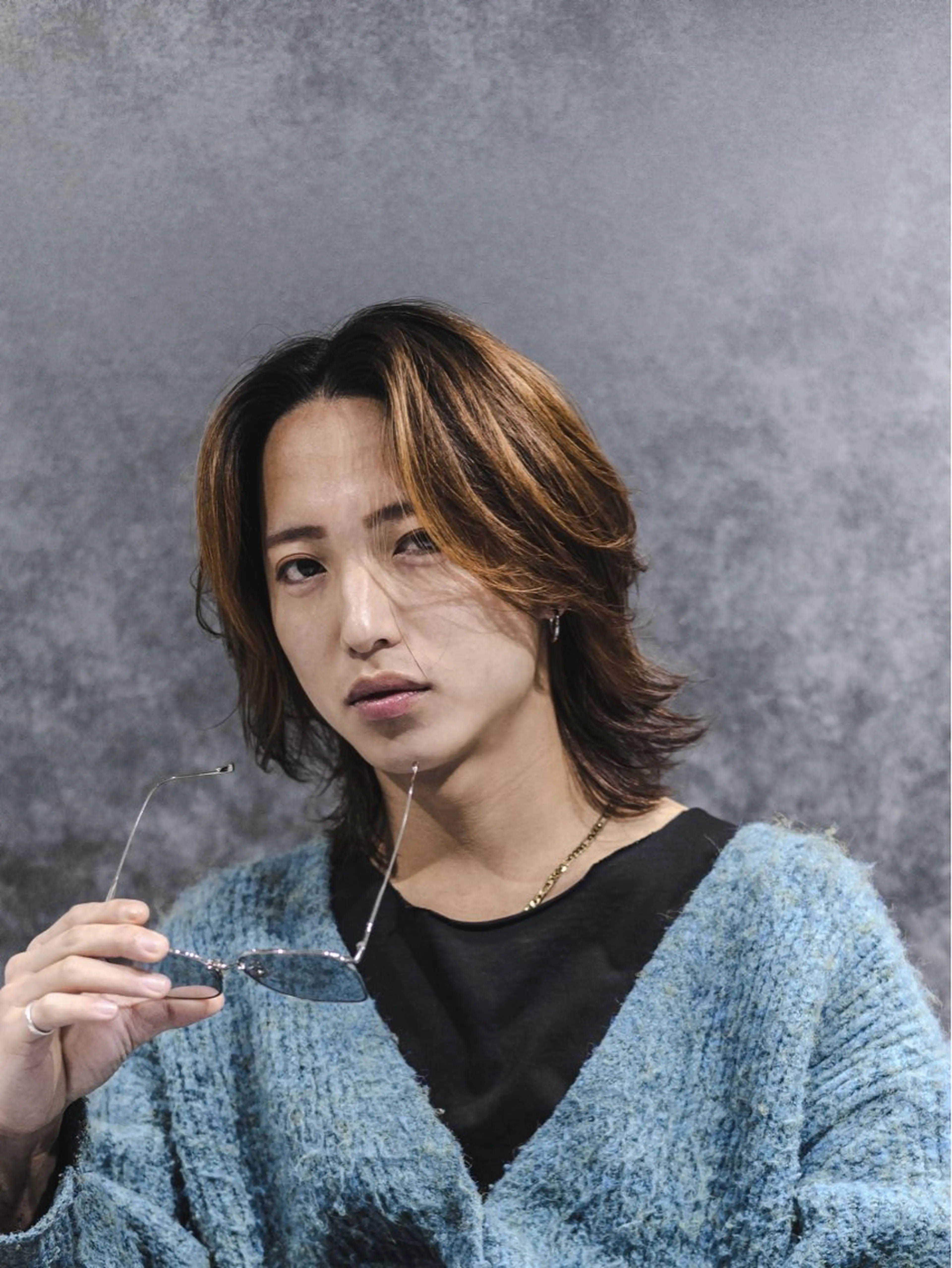 【男の色気😎】*メンズボブスパイラル*カット＋緩めスパイラルパーマ ＋前処理剤［施術時間150分］［メンズパーマ］の写真