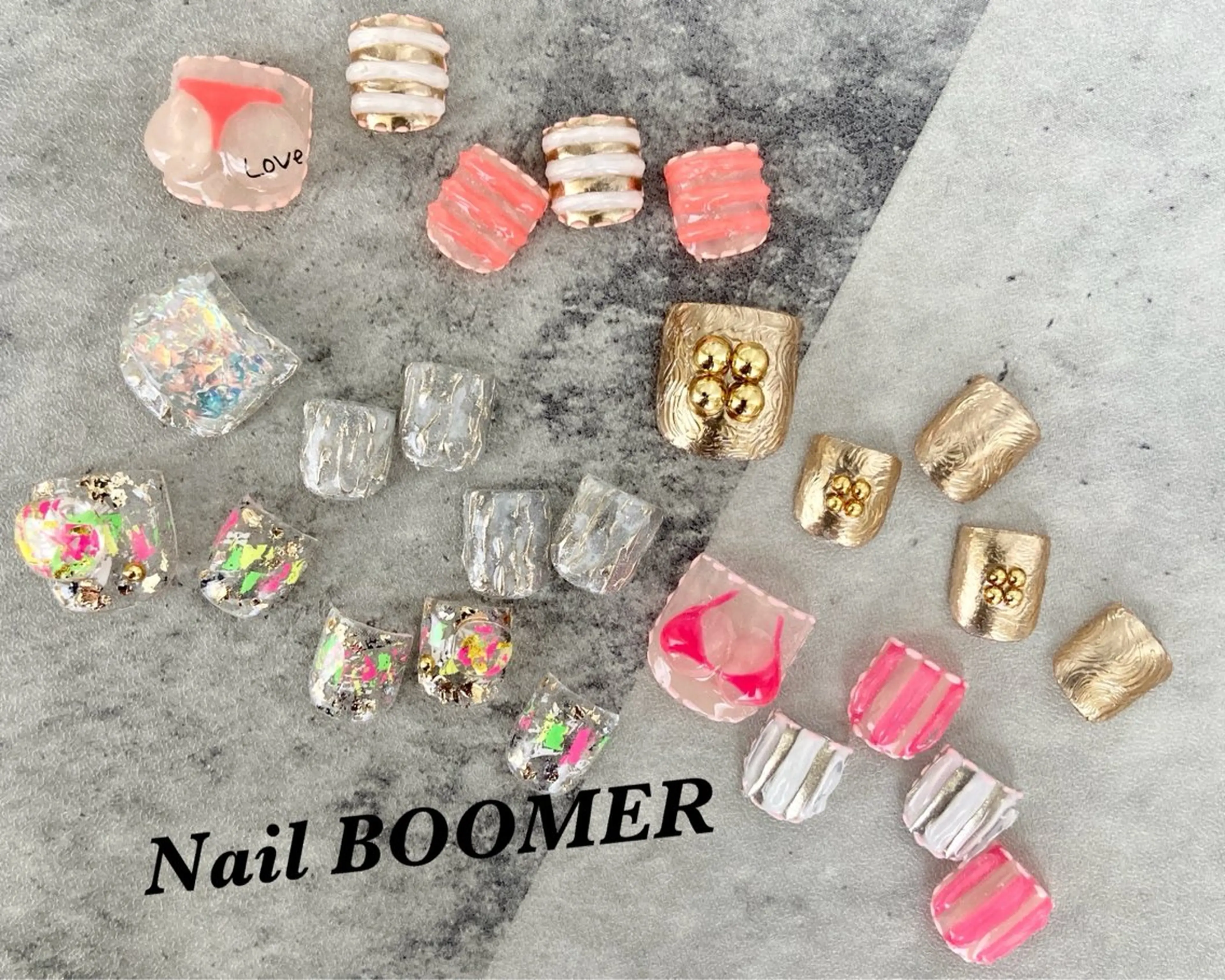 ネイル フットネイル ネイル ブーマーのネイルデザイン