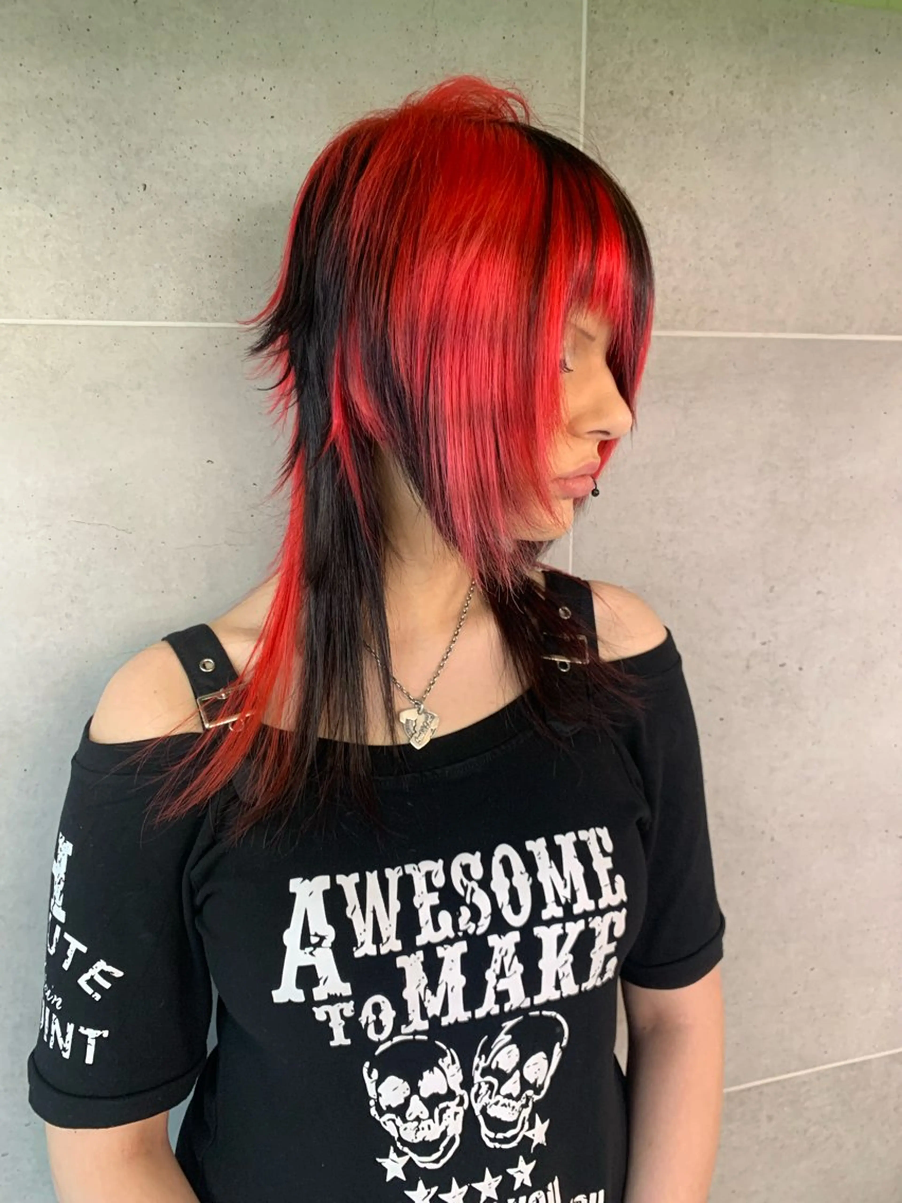 ミディアム カラー ブリーチ デザインカラー ヘアカラー トリートメント THE./ブリーチ 透感カラー/髪質改善のヘアスタイル