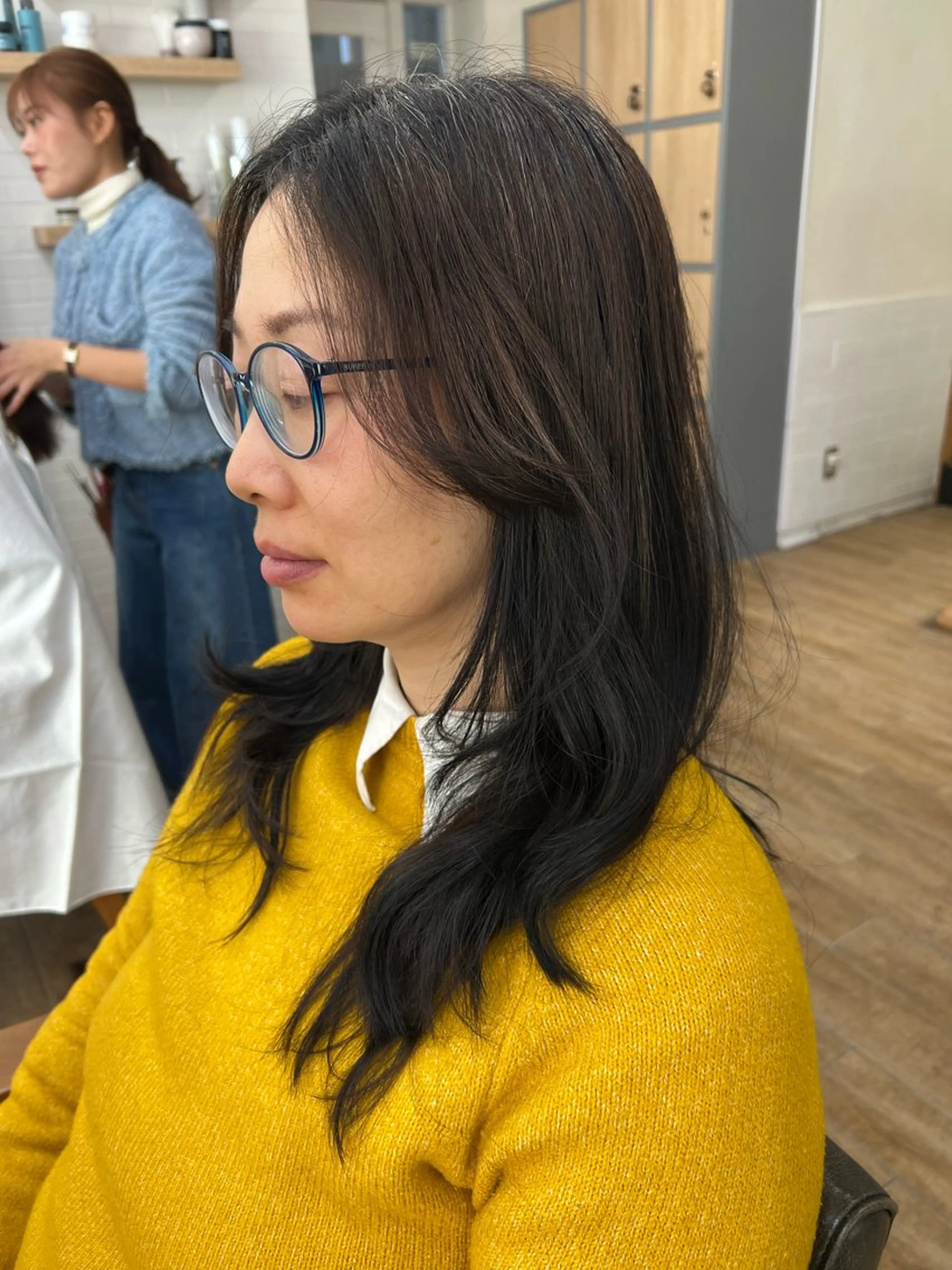 ロング パーマ ロング ウルフカット パーマ/ハイライト 💙鶴岡　愛💙のヘアスタイル