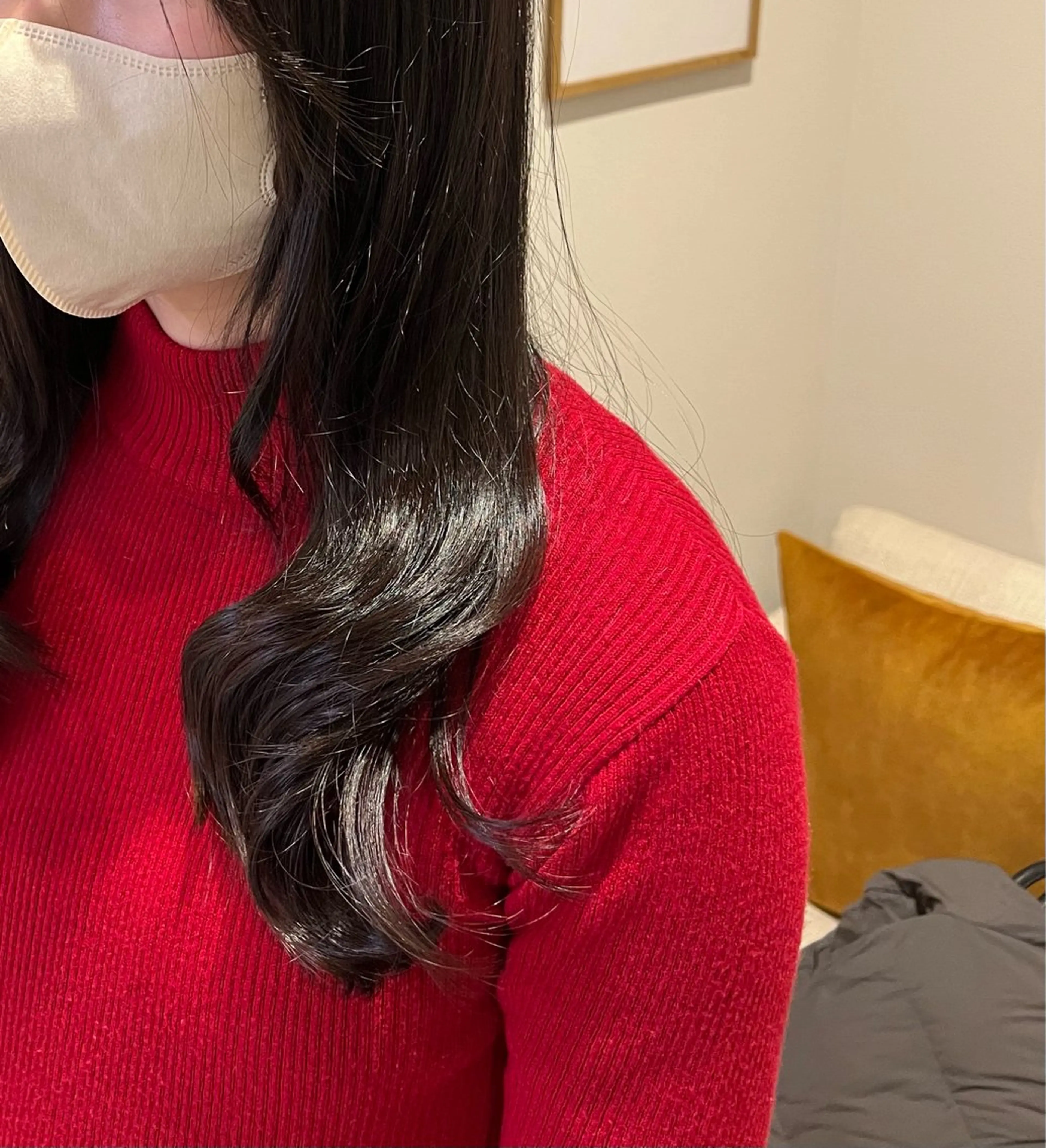 ロング パーマ トリートメント デジタルパーマ 吉田 咲樹のヘアスタイル