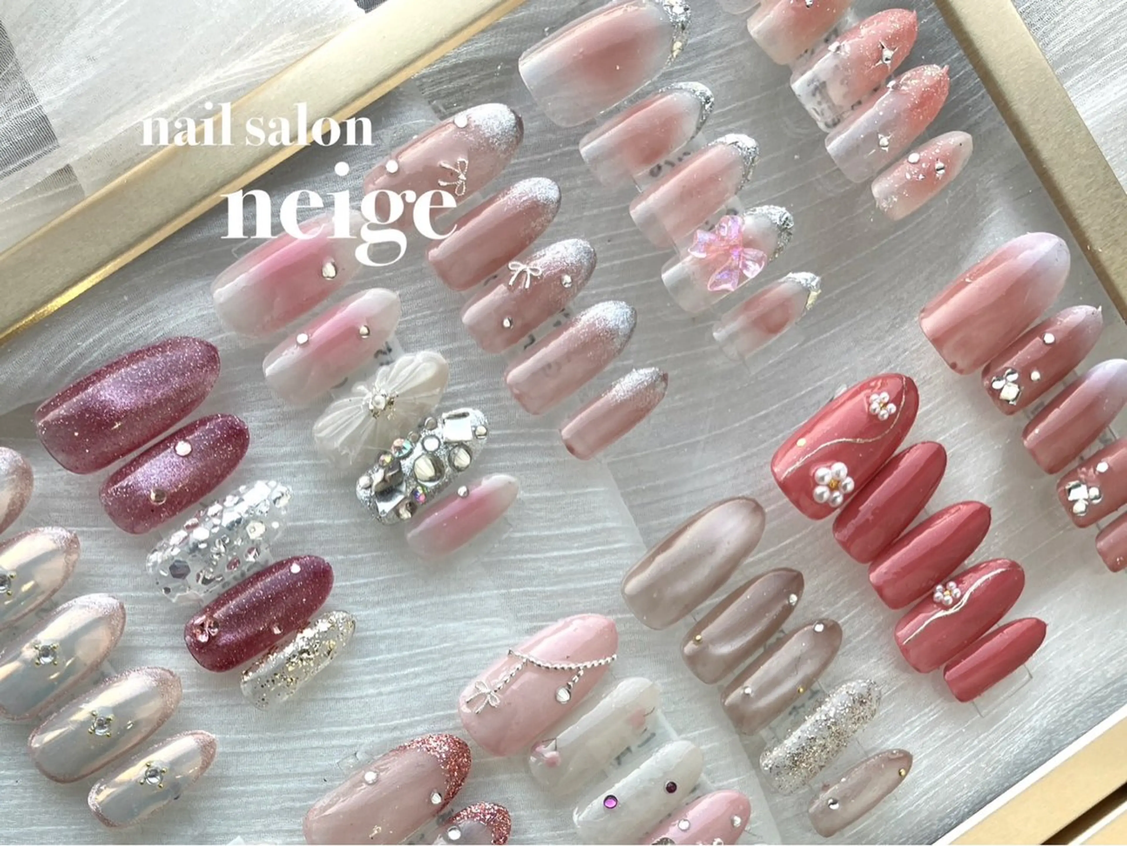 ネイル 春ネイル nail salon　neige所属・向井 唯紀世のネイルデザイン