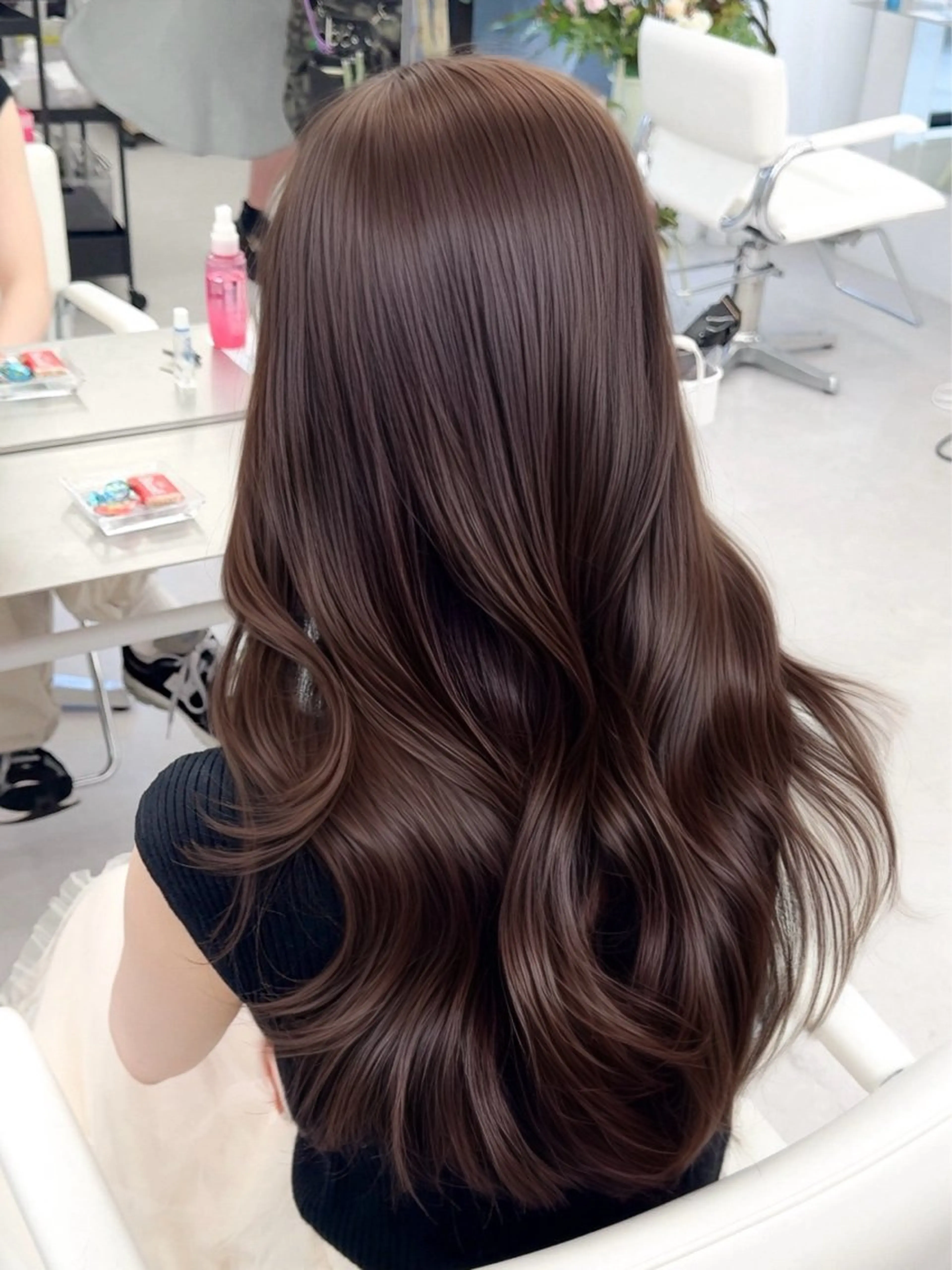 ミディアム カラー ヘアアレンジ 最小顔周り&レイヤー 特化/池袋/kokiのヘアスタイル