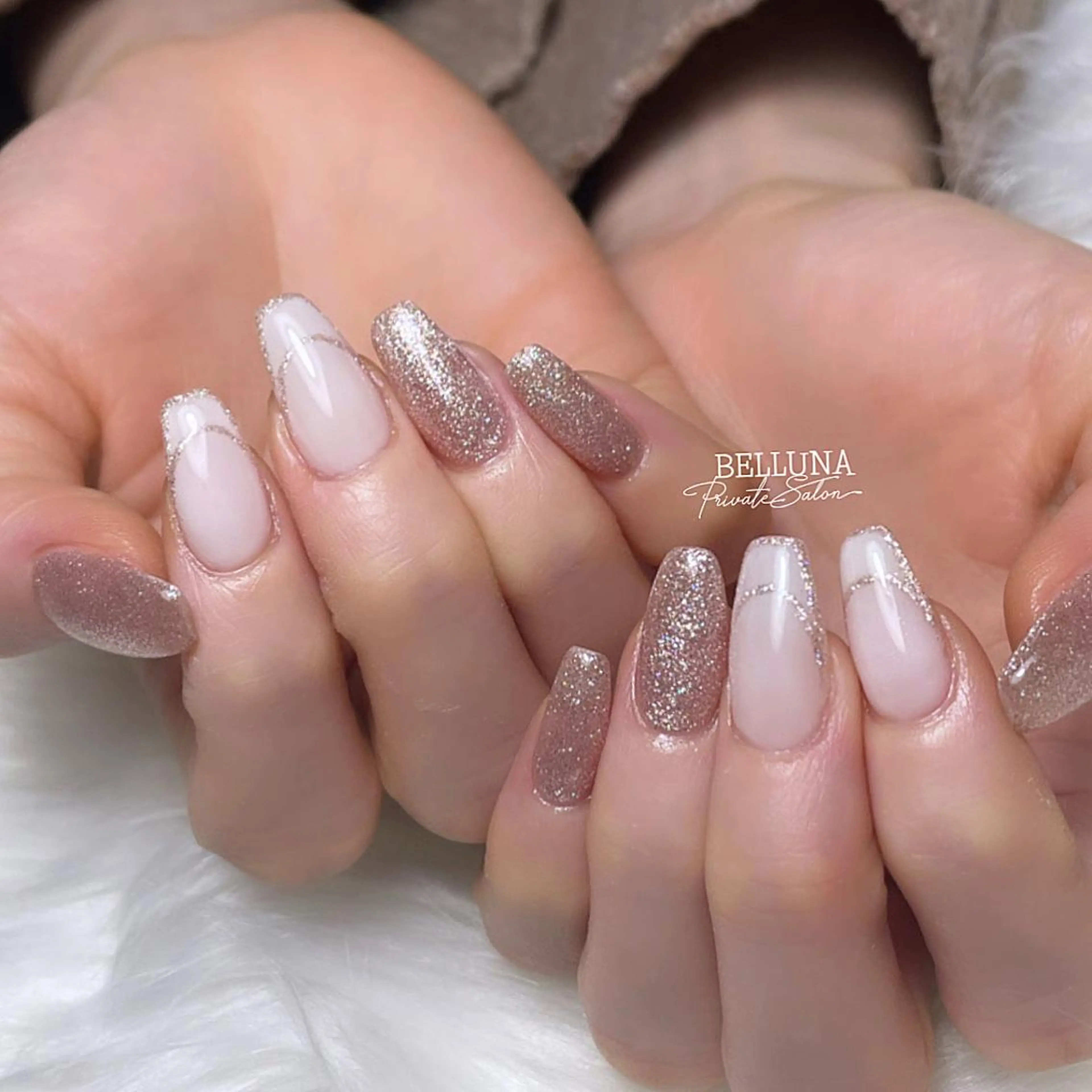 セミロング ネイル nail salon BELLUNA所属・BELLUNA Mizuki❤︎のネイルデザイン