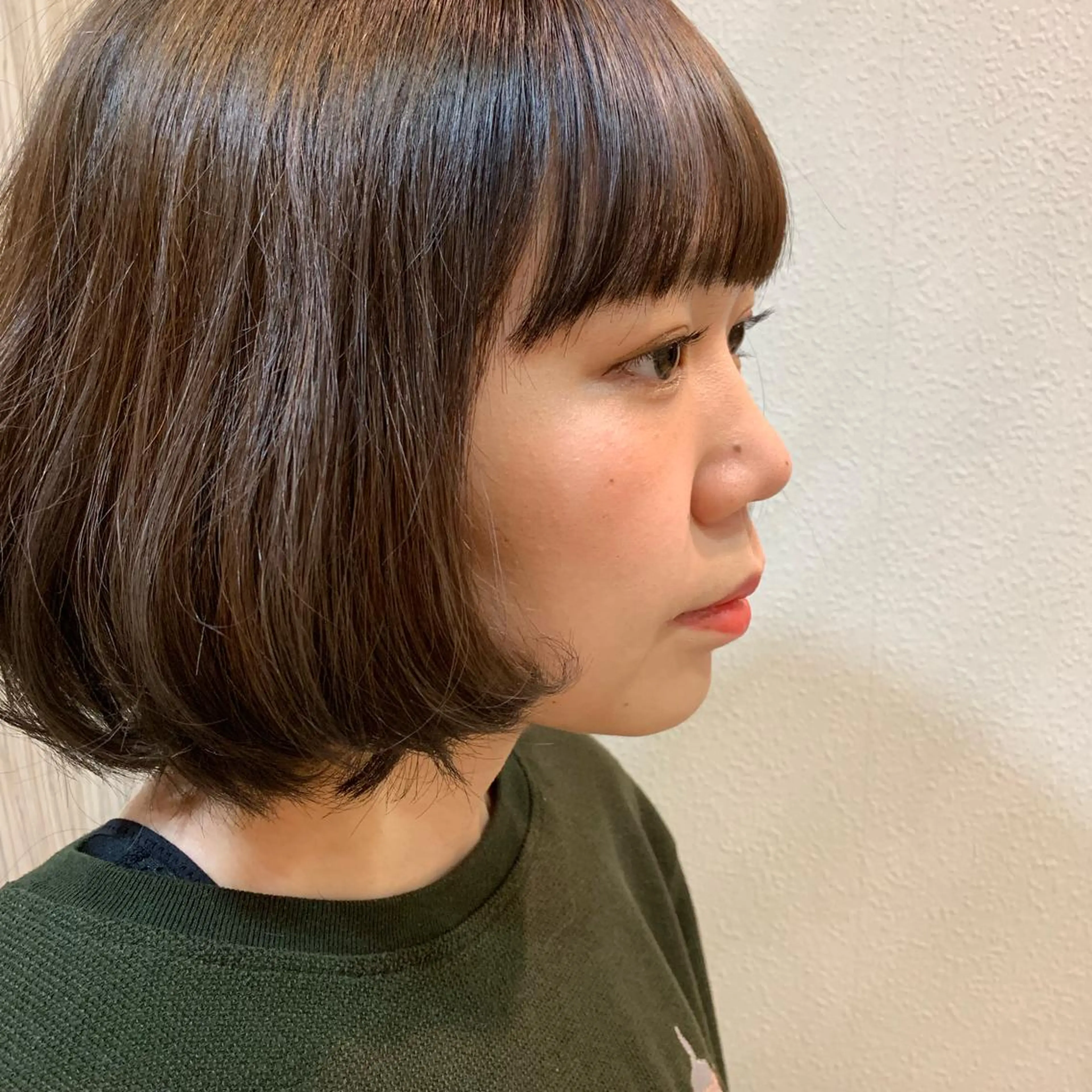 ミディアム カット ヘアカラー トリートメント ヘアセット DiMPlE  ディンプル所属・🌸スタイリスト 山浦美恵のヘアスタイル