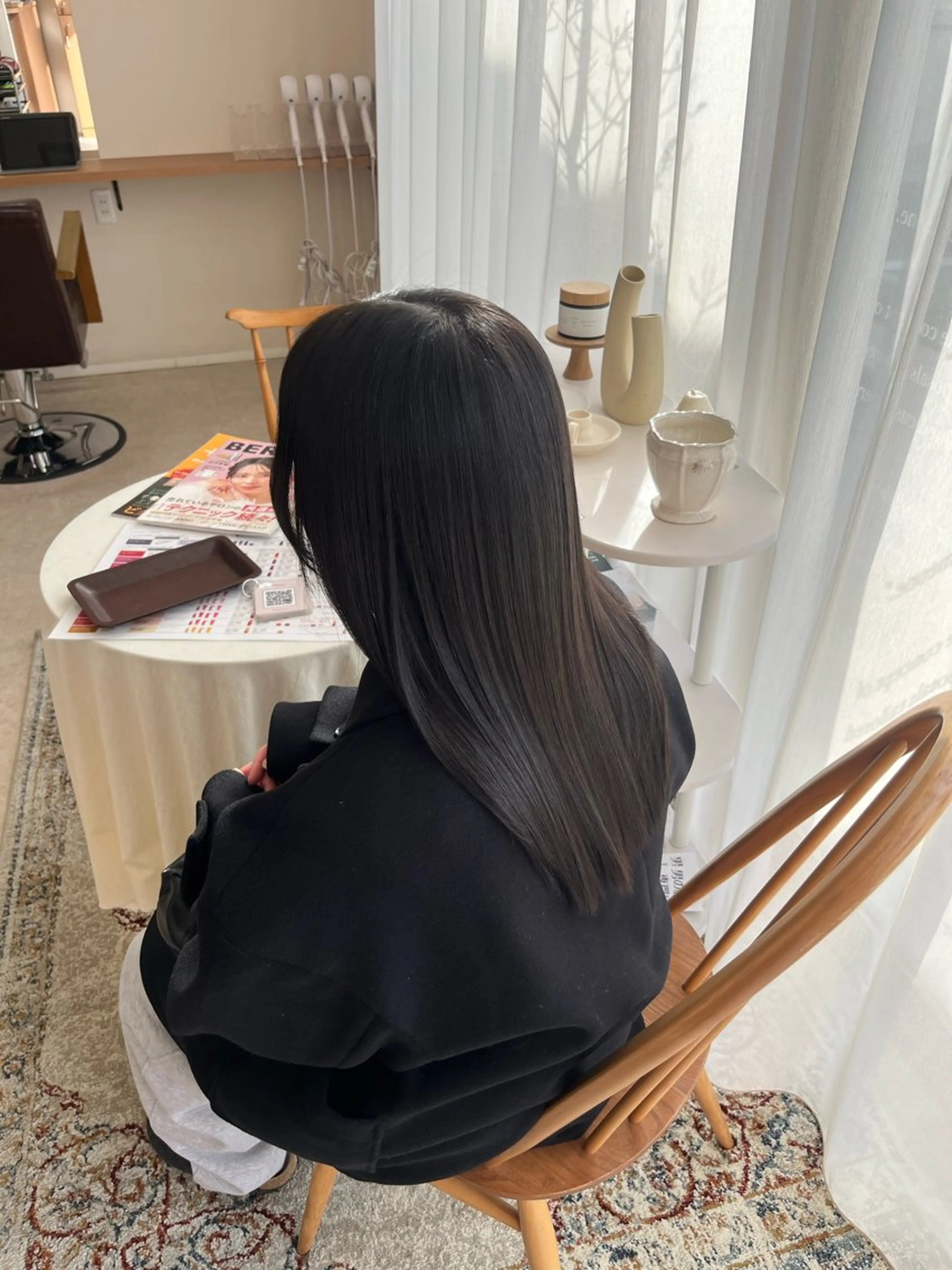 ロング カラー グレージュ オリーブグレージュ オリーブグレー ヘアカラー mei/艶髪/透明感 カラー/ヘアセットのヘアスタイル