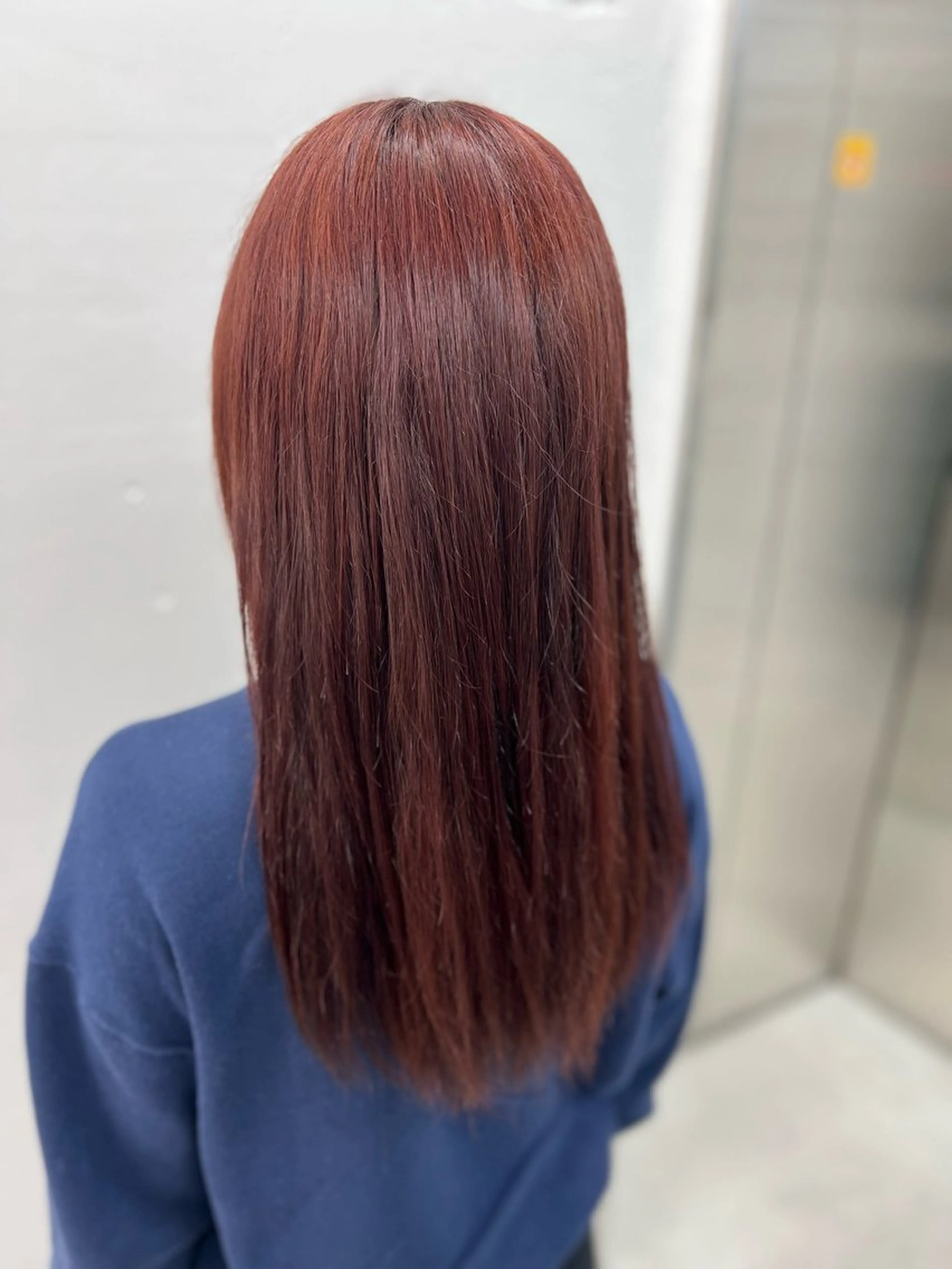 ロング カラー ブラウンカラー カシス ピンクカラー レッドカラー レッドブラウン ヘアカラー あすか JILLSTUDIOのヘアスタイル