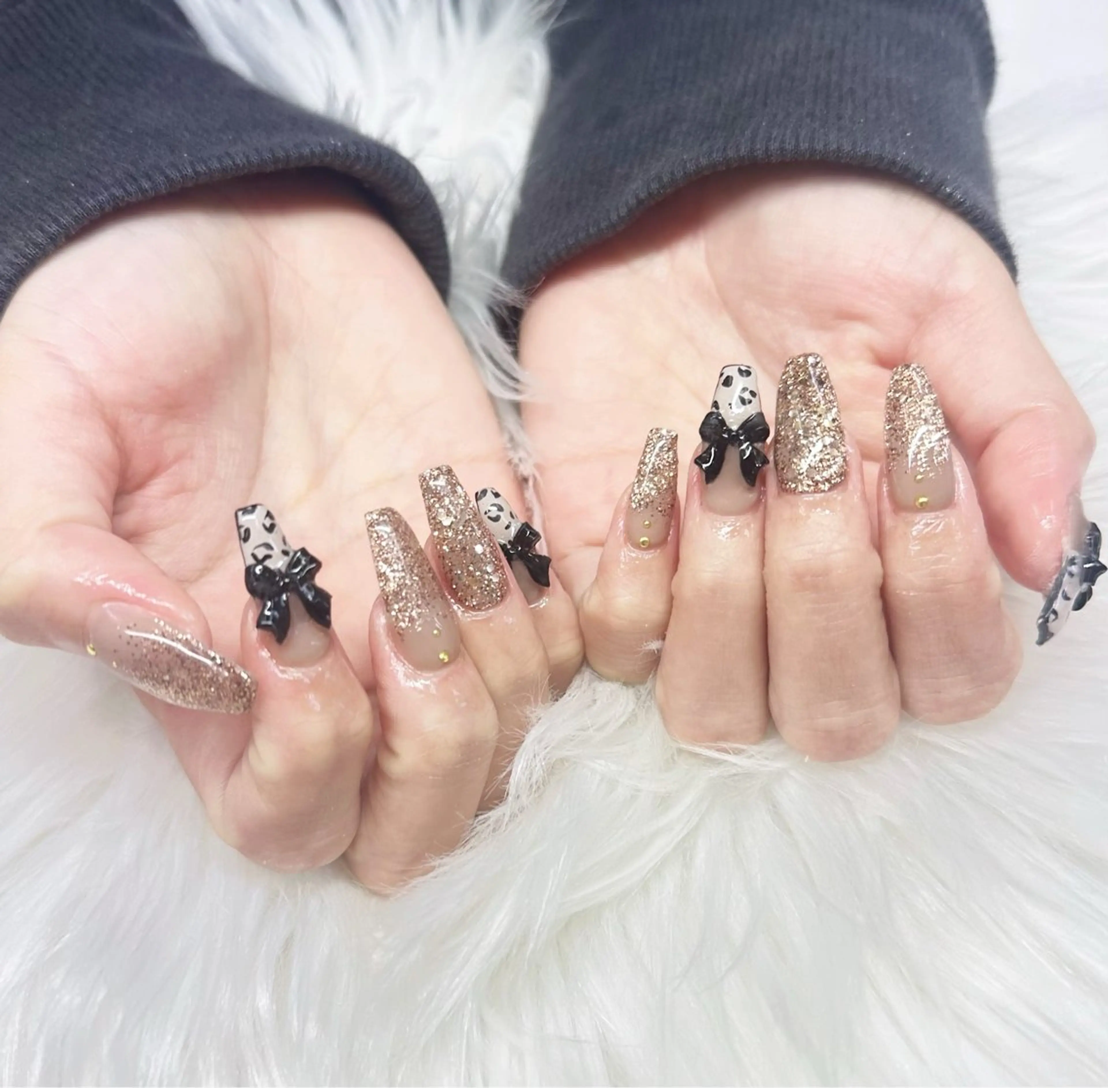 ネイル リボン ハンドネイル Totalsalon Bell 木村のネイルデザイン