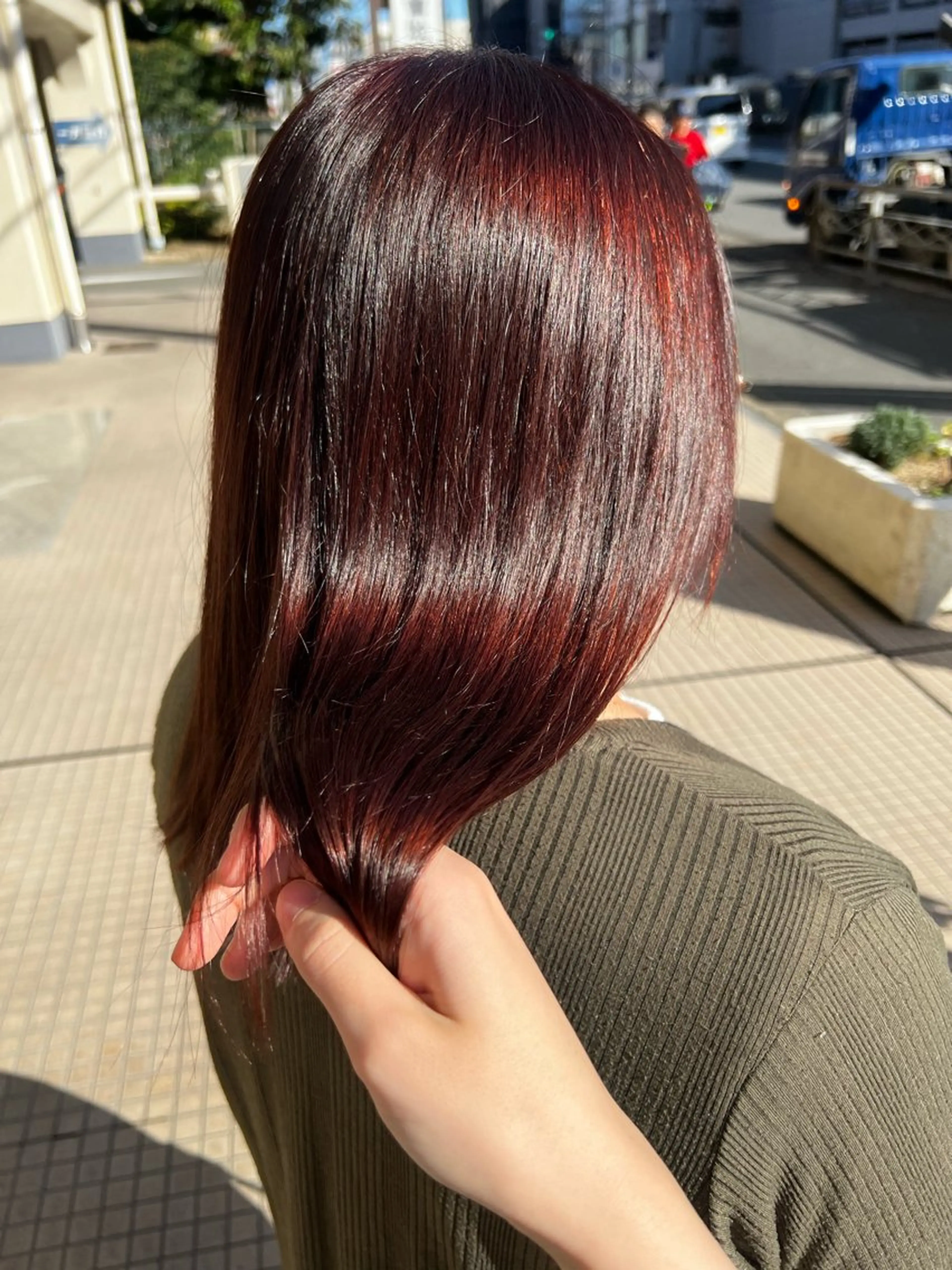 ミディアム カラー ヘアアレンジ カット ヘアカラー トリートメント hair  bh.maara所属・bh.maara デザイン／ハイトーンのヘアスタイル