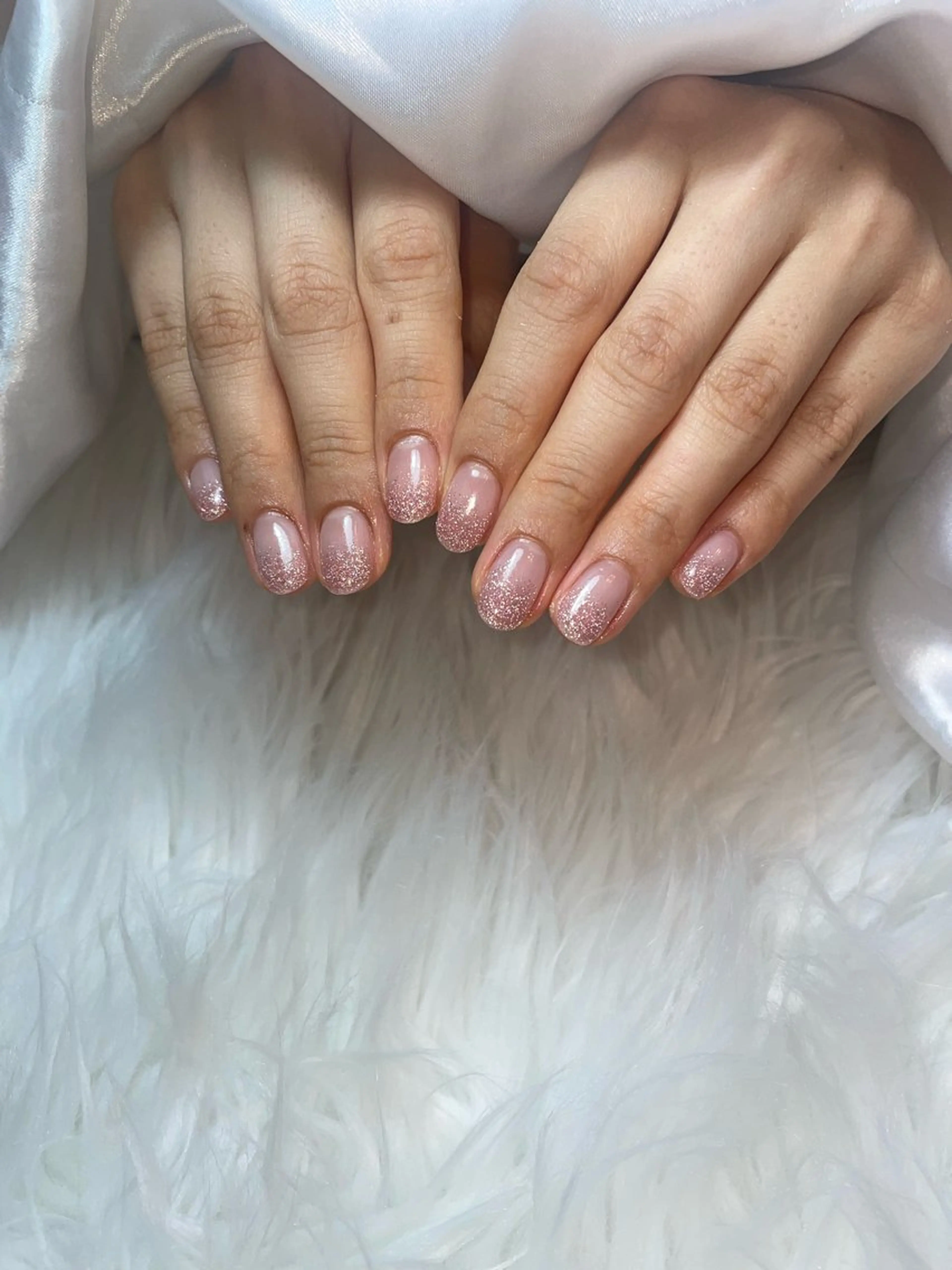 ネイル ブルー フレンチネイル キラキラネイル 韓国ネイル マグネットネイル ハンドネイル timtam --sakiのネイルデザイン