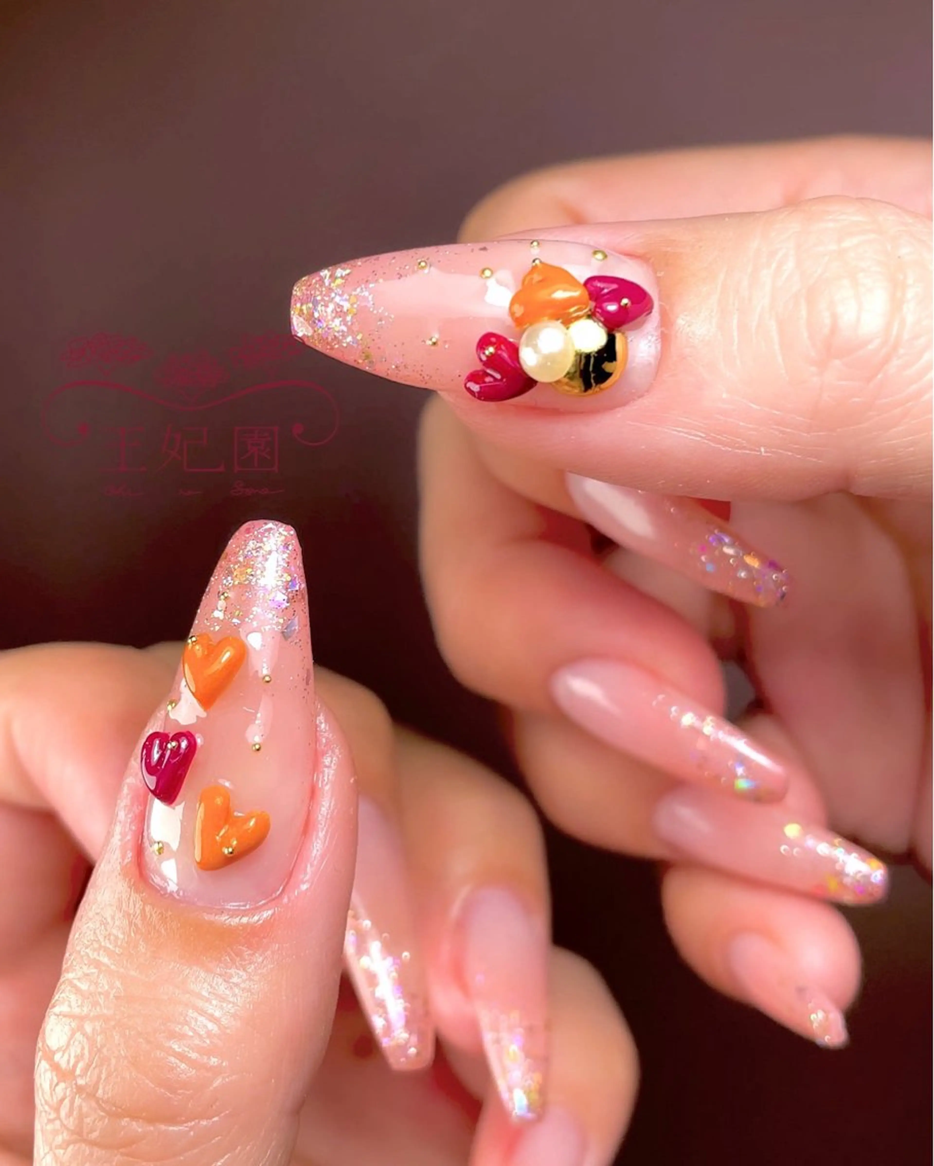 ネイル フレンチネイル ラメ(グリッター) メンズネイル ワンホンネイル nail salon王妃の園所属・王妃の園 ohinosonoのネイルデザイン