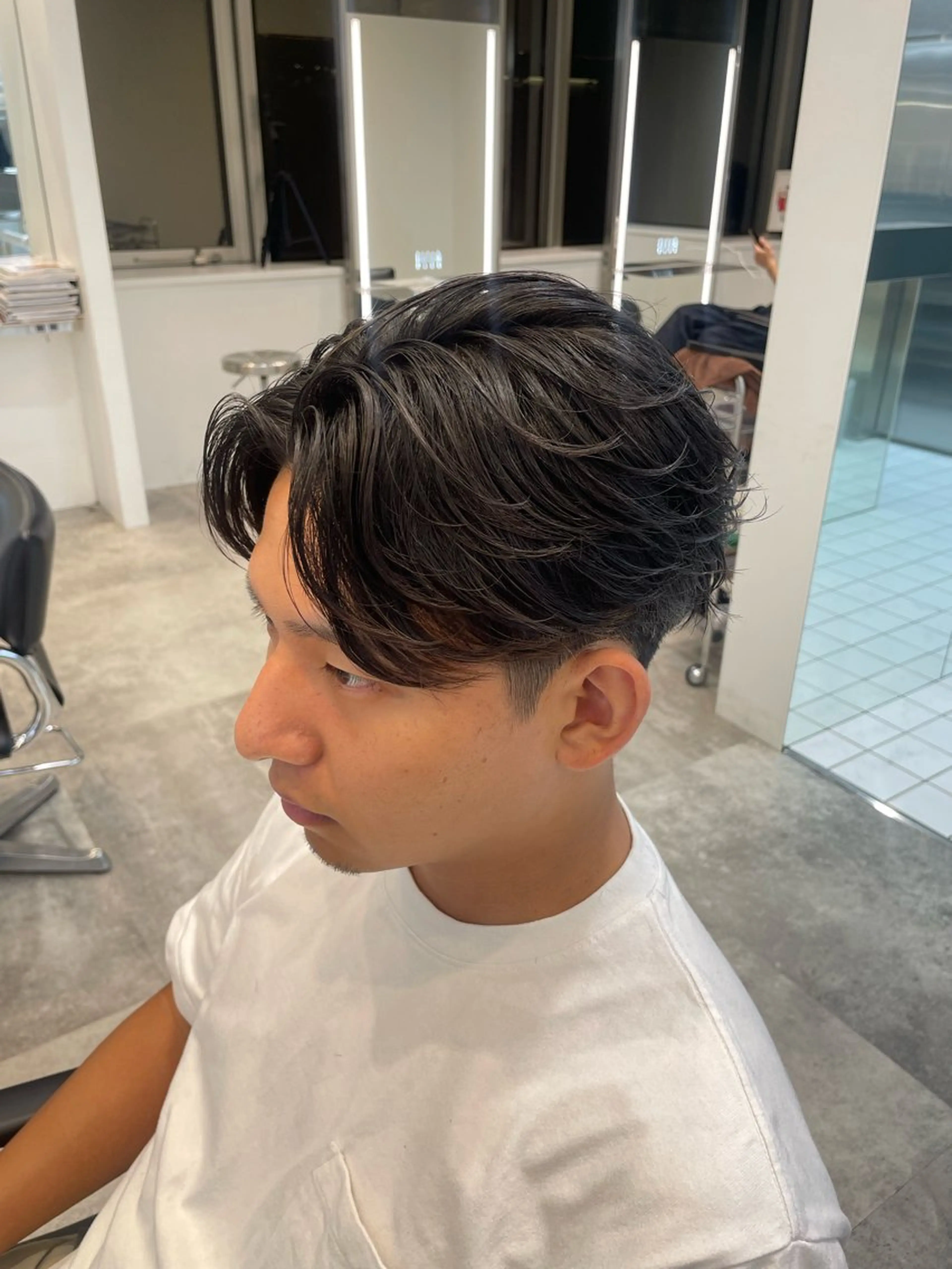 ショート メンズ フェザーパーマ メンズパーマ メンズ特化型美容師 sakuraのヘアスタイル