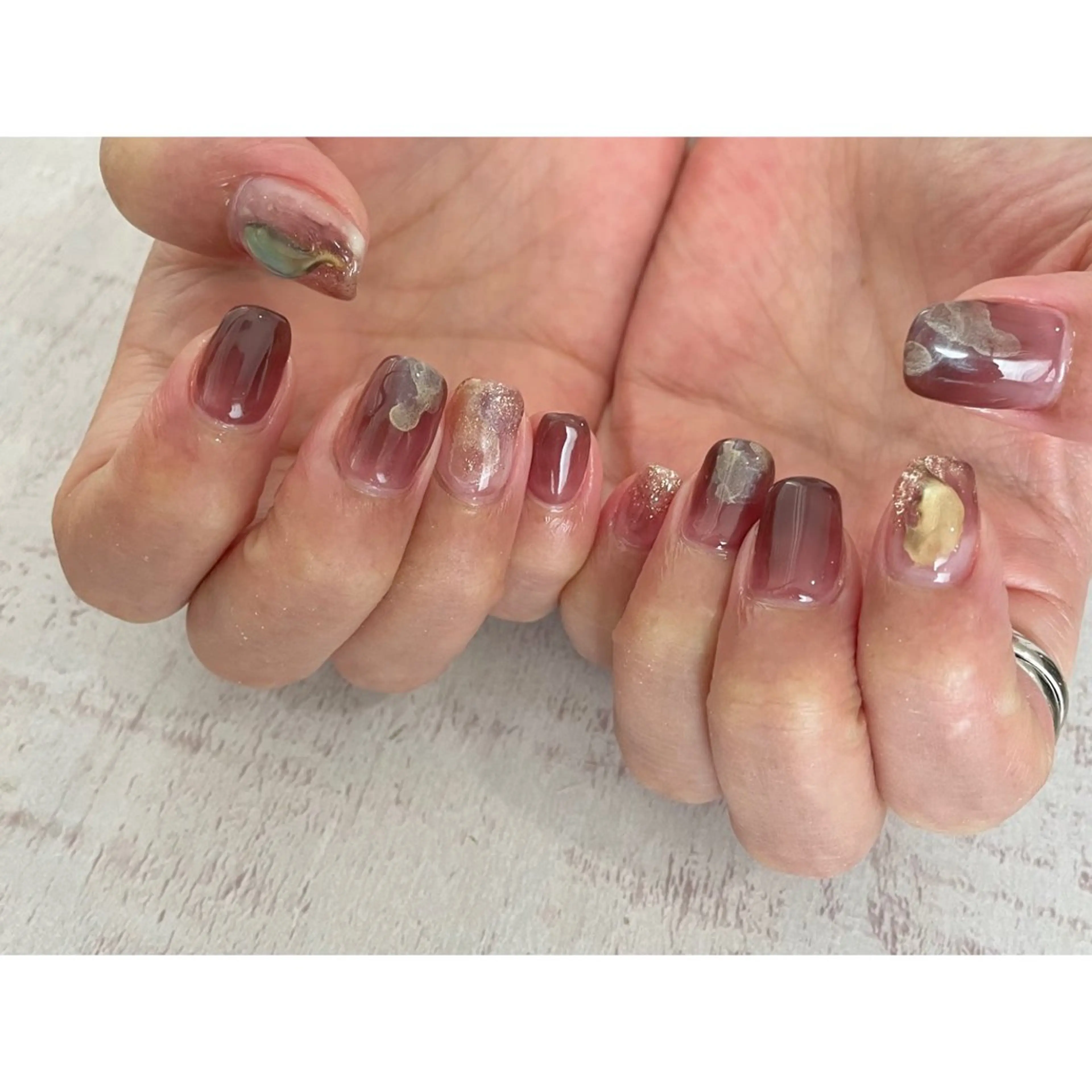 ネイル 𖡼 yumenoのネイルデザイン