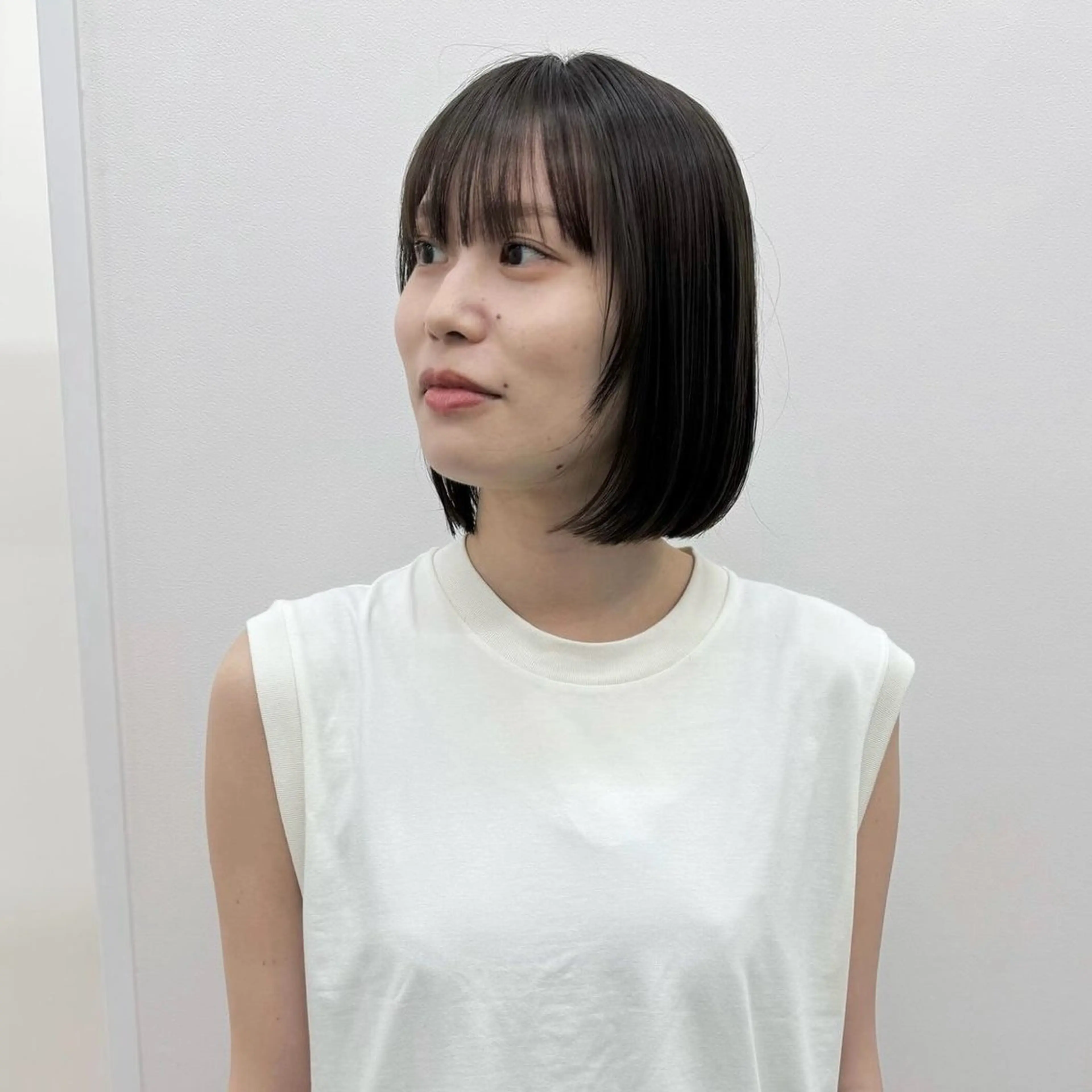 ミディアム カラー ボブ サイドバング gotoday shaire salon 神戸三宮所属・ショート/パーマ/ MIOのヘアスタイル