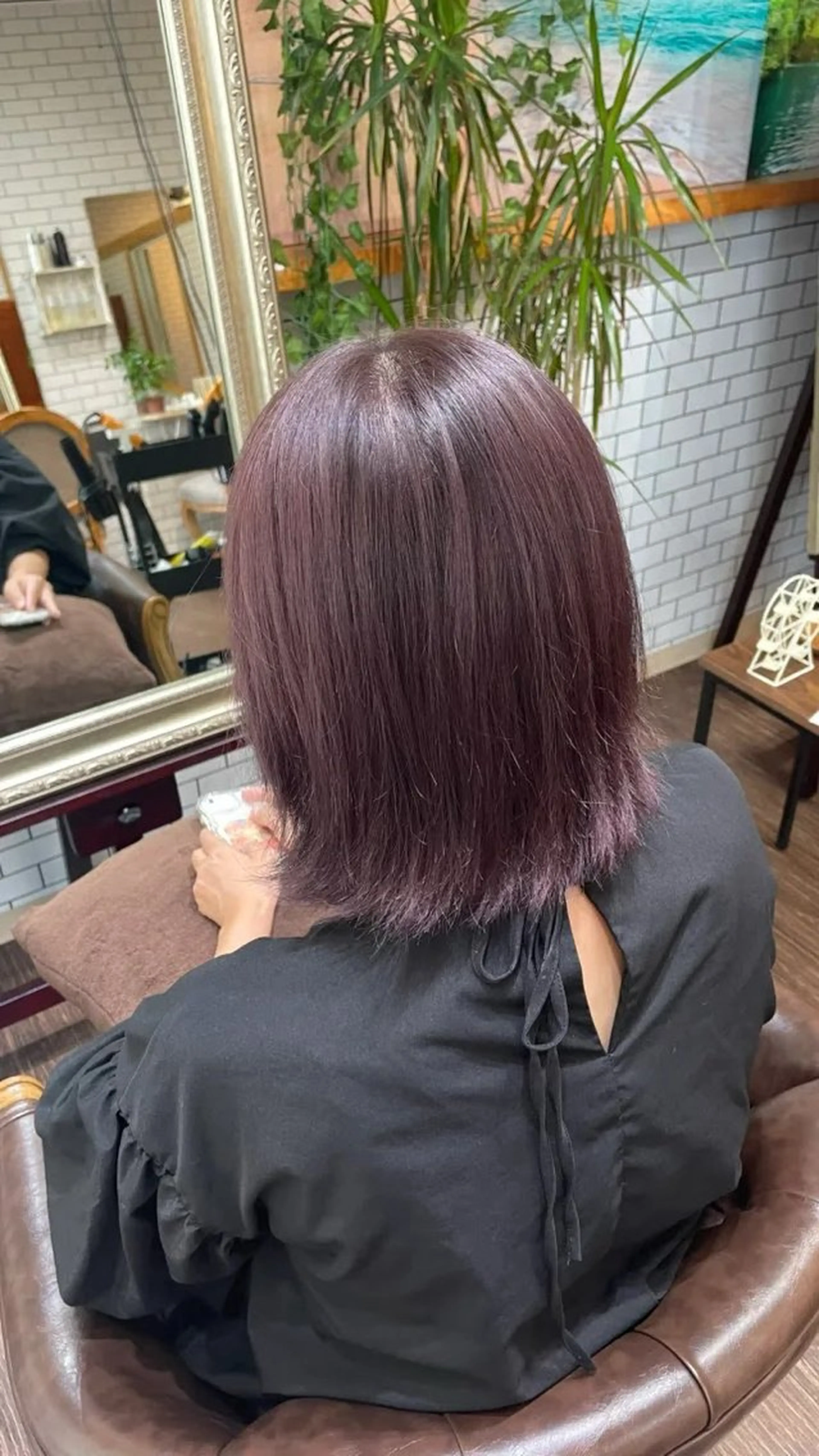 ミディアム カラー ヘアカラー 田中 春菜のヘアスタイル