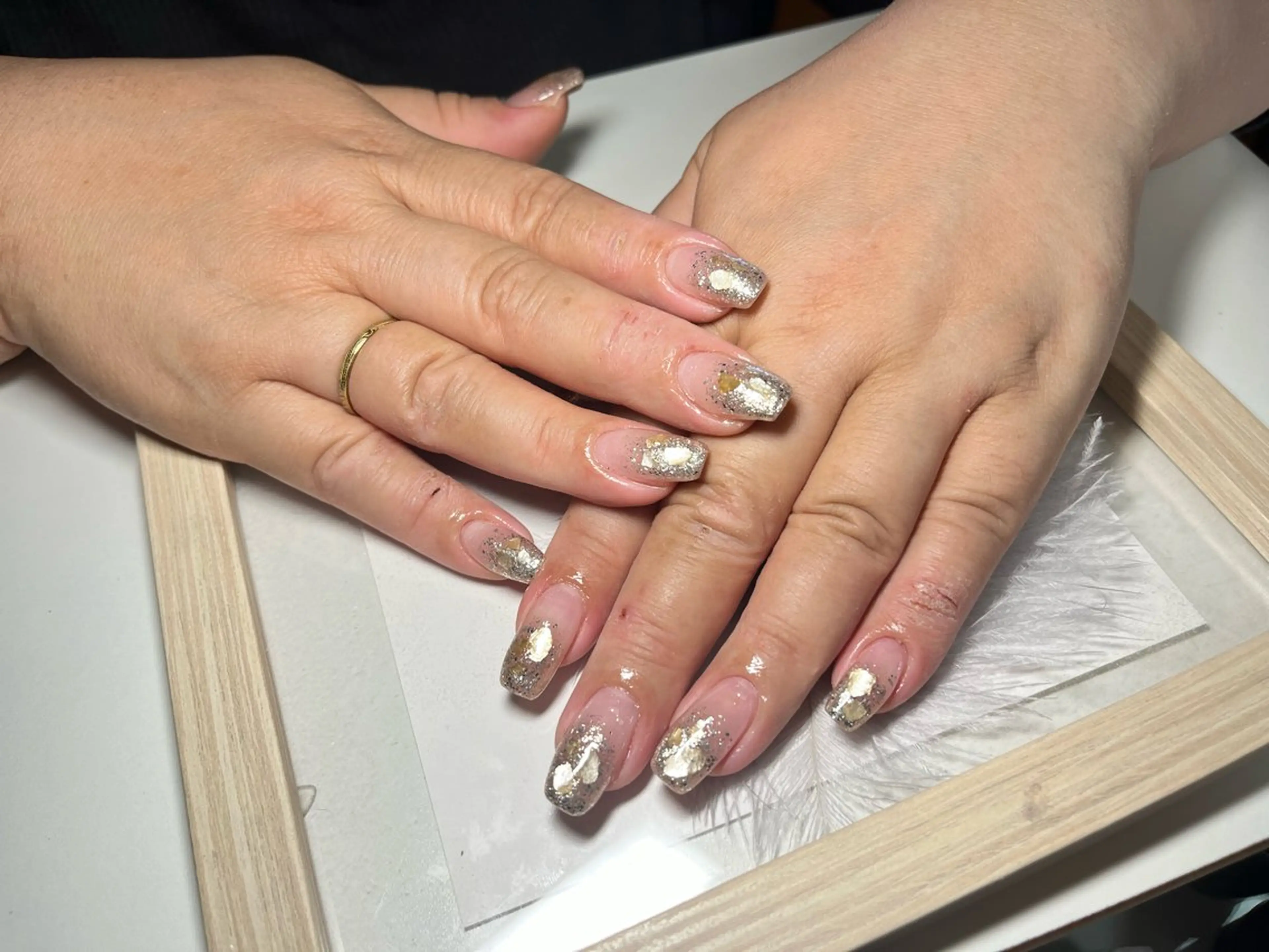 ネイル グラデーション ラメ(グリッター) ラメグラデーション Nail Salon Caco所属・Nail salon Caco.のネイルデザイン