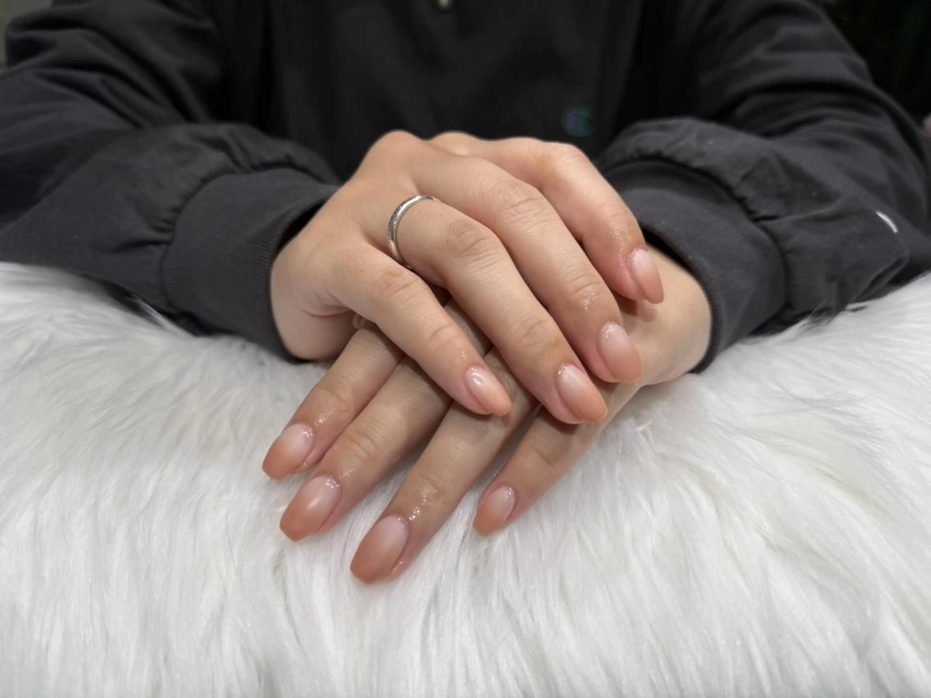 ネイル マットネイル オレンジ ピンク Salon chou chou所属・chouchou renaのネイルデザイン